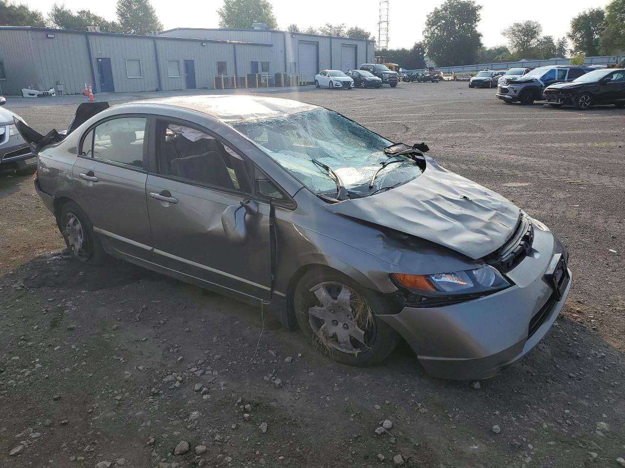 2008 Honda Civic Lx Серый vin: 1HGFA15598L077480