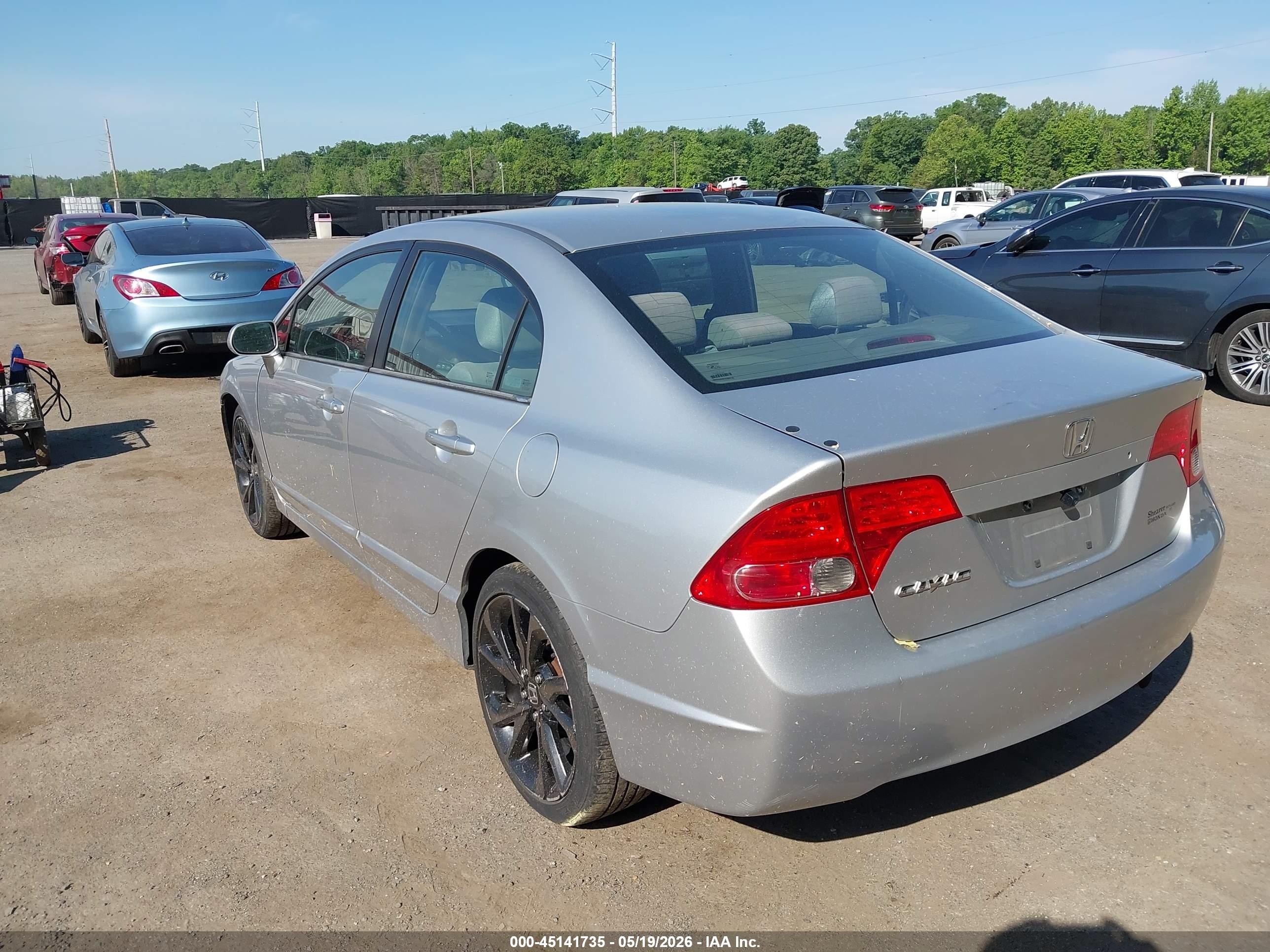 2006 Honda Civic Lx Silver vin: 1HGFA155X6L116266