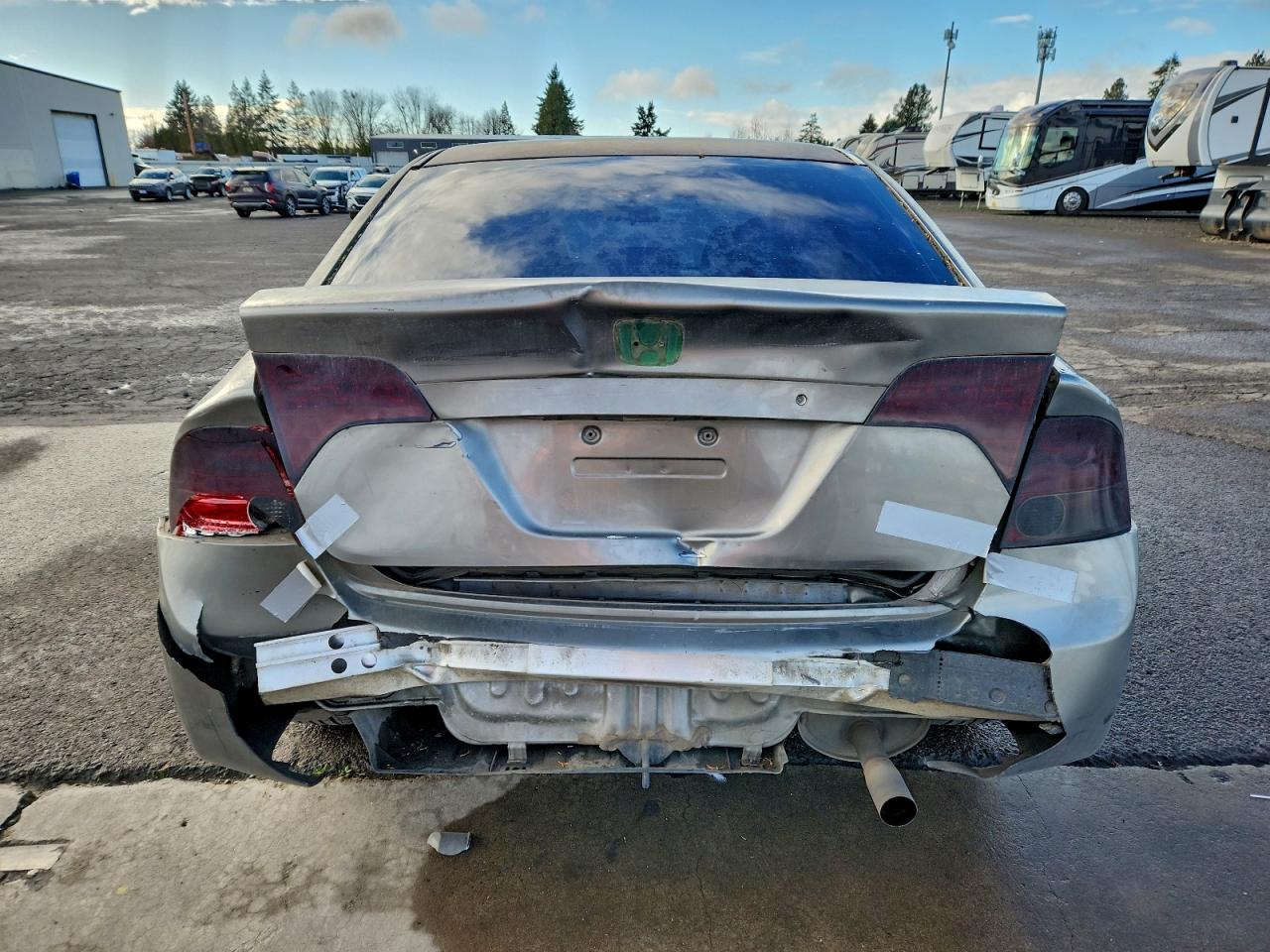 2007 Honda Civic Lx Gray vin: 1HGFA155X7L078538