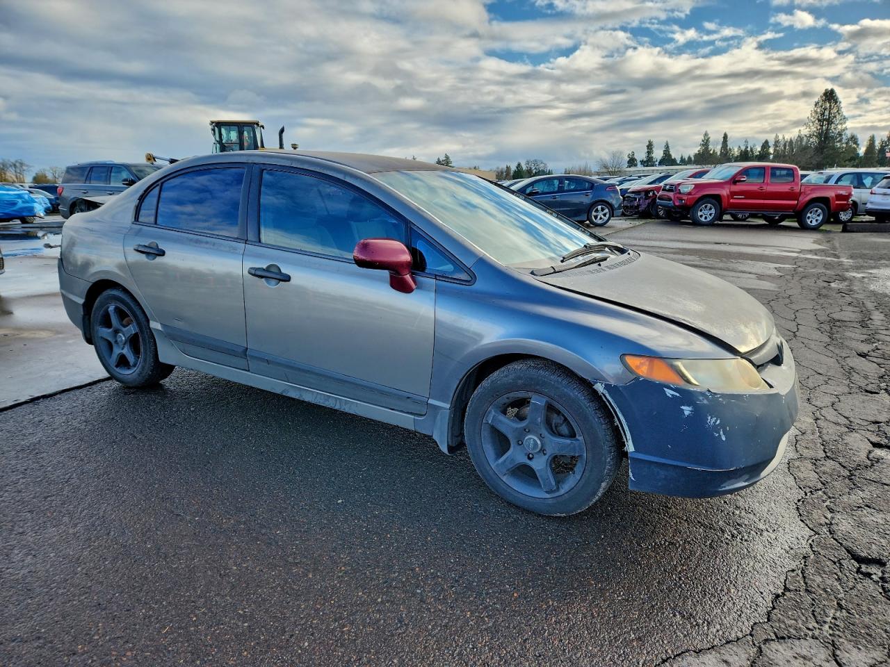 2007 Honda Civic Lx Gray vin: 1HGFA155X7L078538