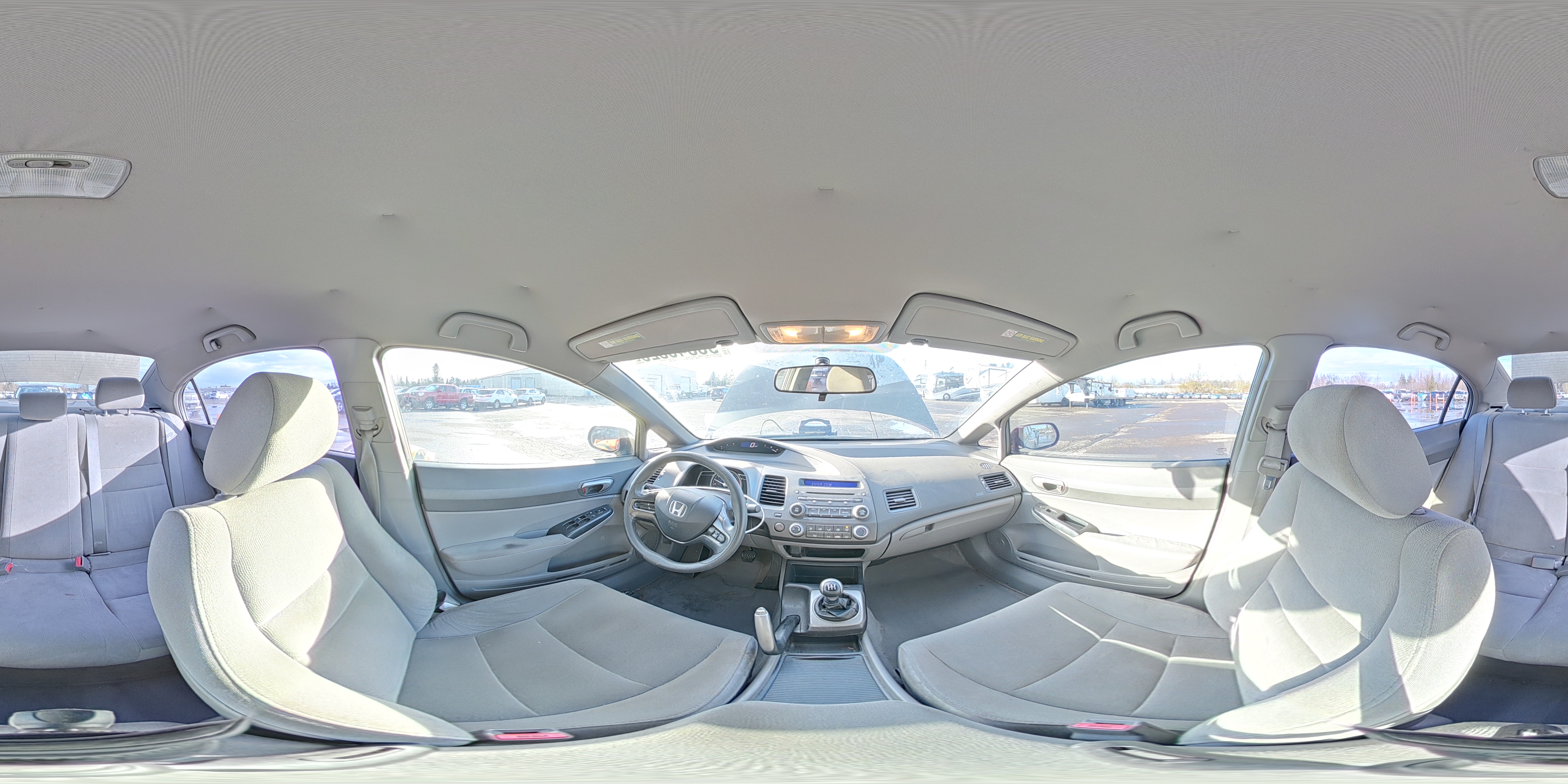 2007 Honda Civic Lx Gray vin: 1HGFA155X7L078538