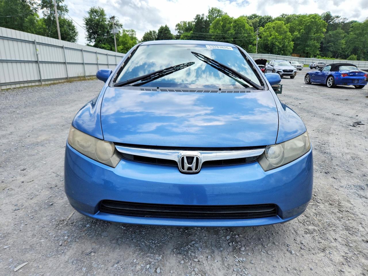2007 Honda Civic Lx Blue vin: 1HGFA155X7L120044