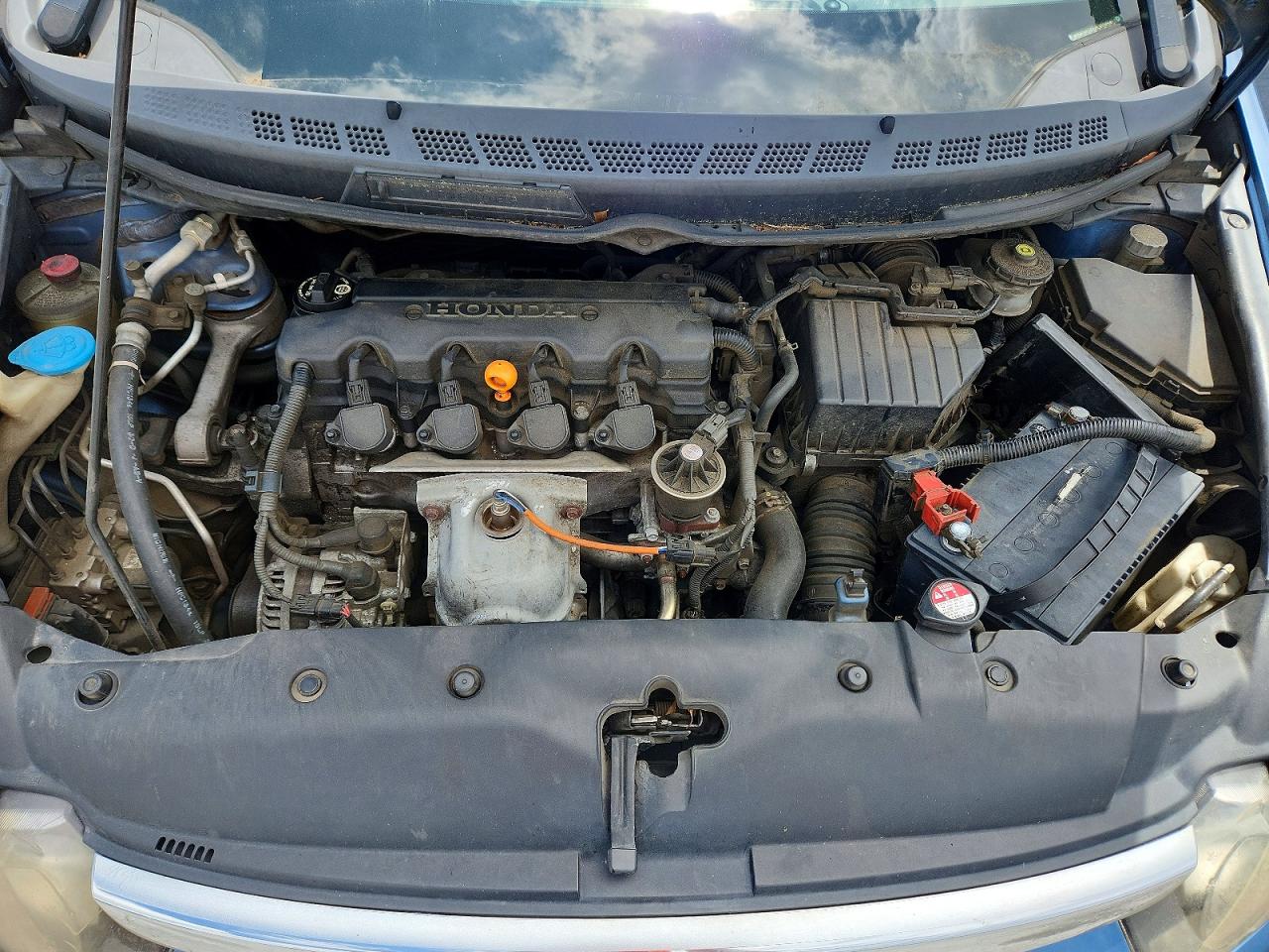 2007 Honda Civic Lx Blue vin: 1HGFA155X7L120044