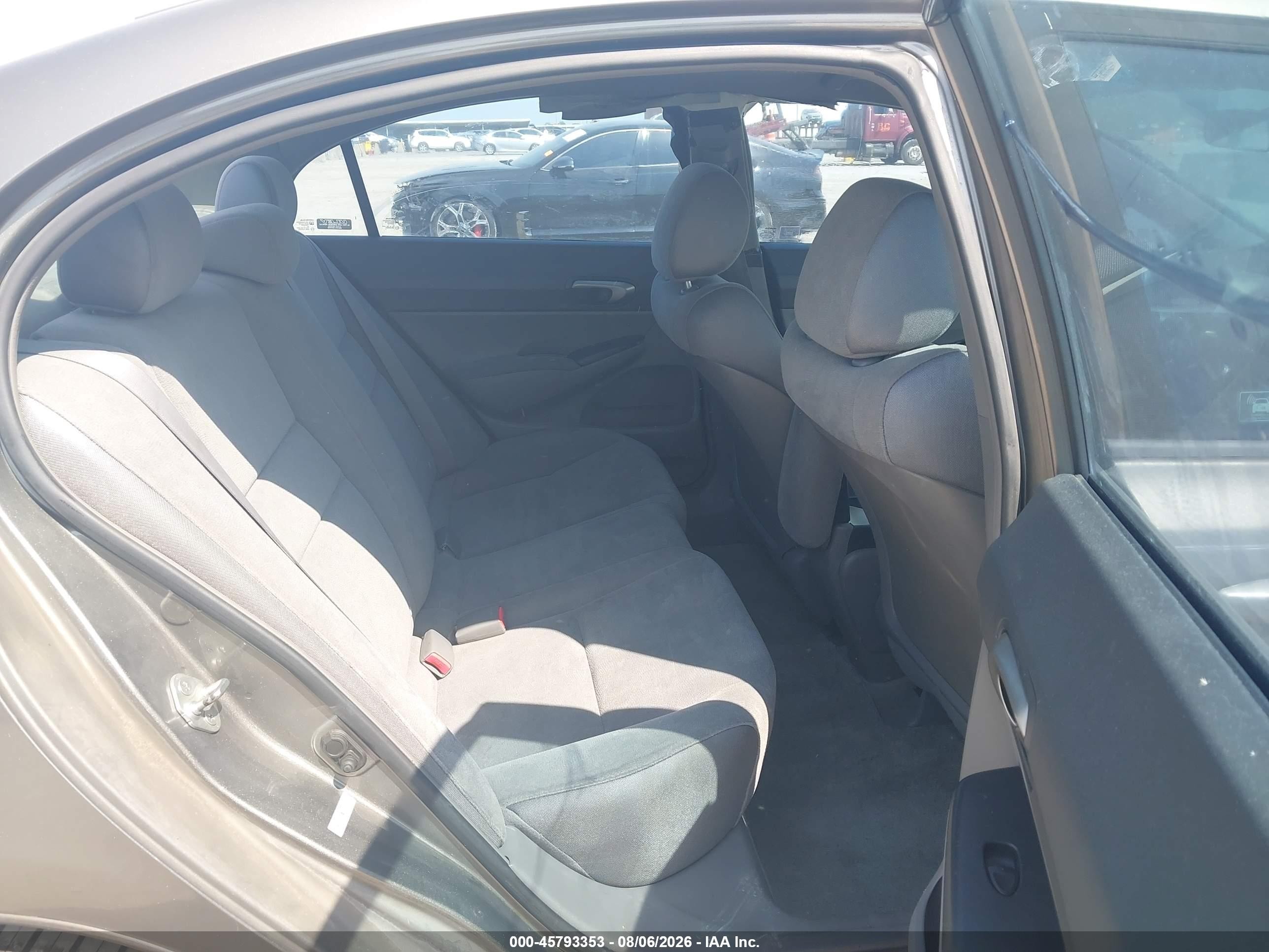 2008 Honda Civic Lx Gray vin: 1HGFA155X8L014517