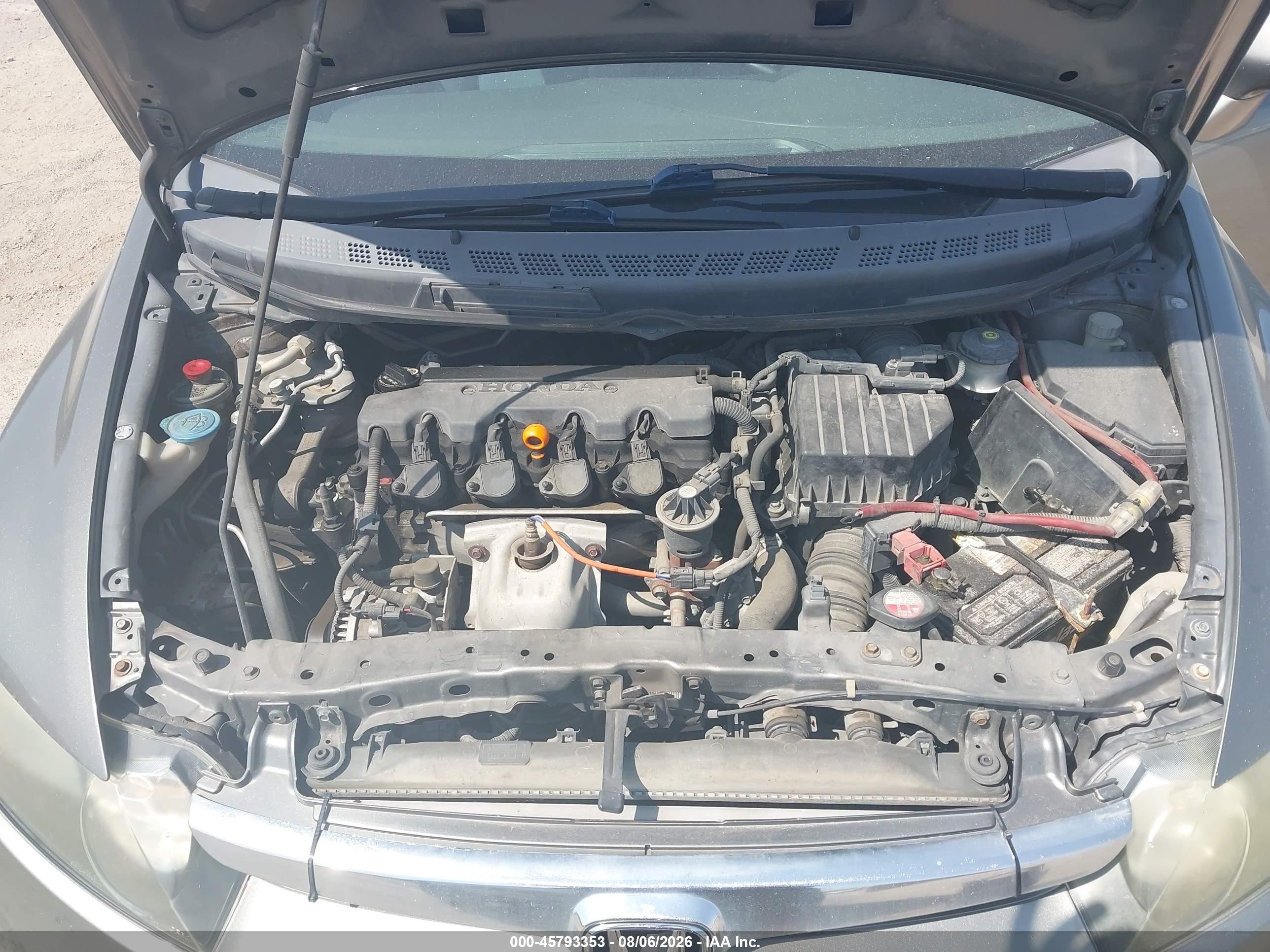 2008 Honda Civic Lx Gray vin: 1HGFA155X8L014517
