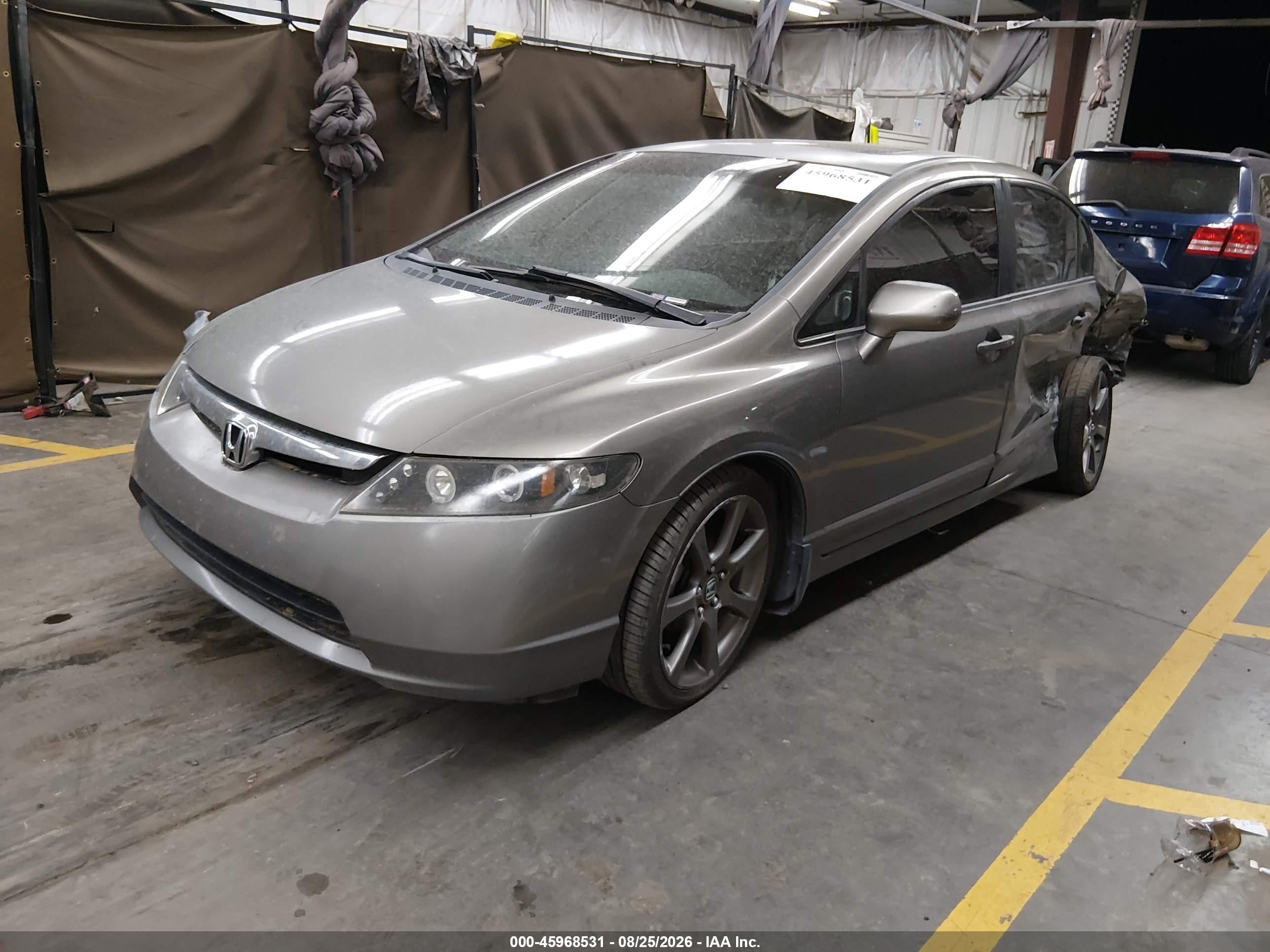2007 Honda Civic Ex Gray vin: 1HGFA15807L076792