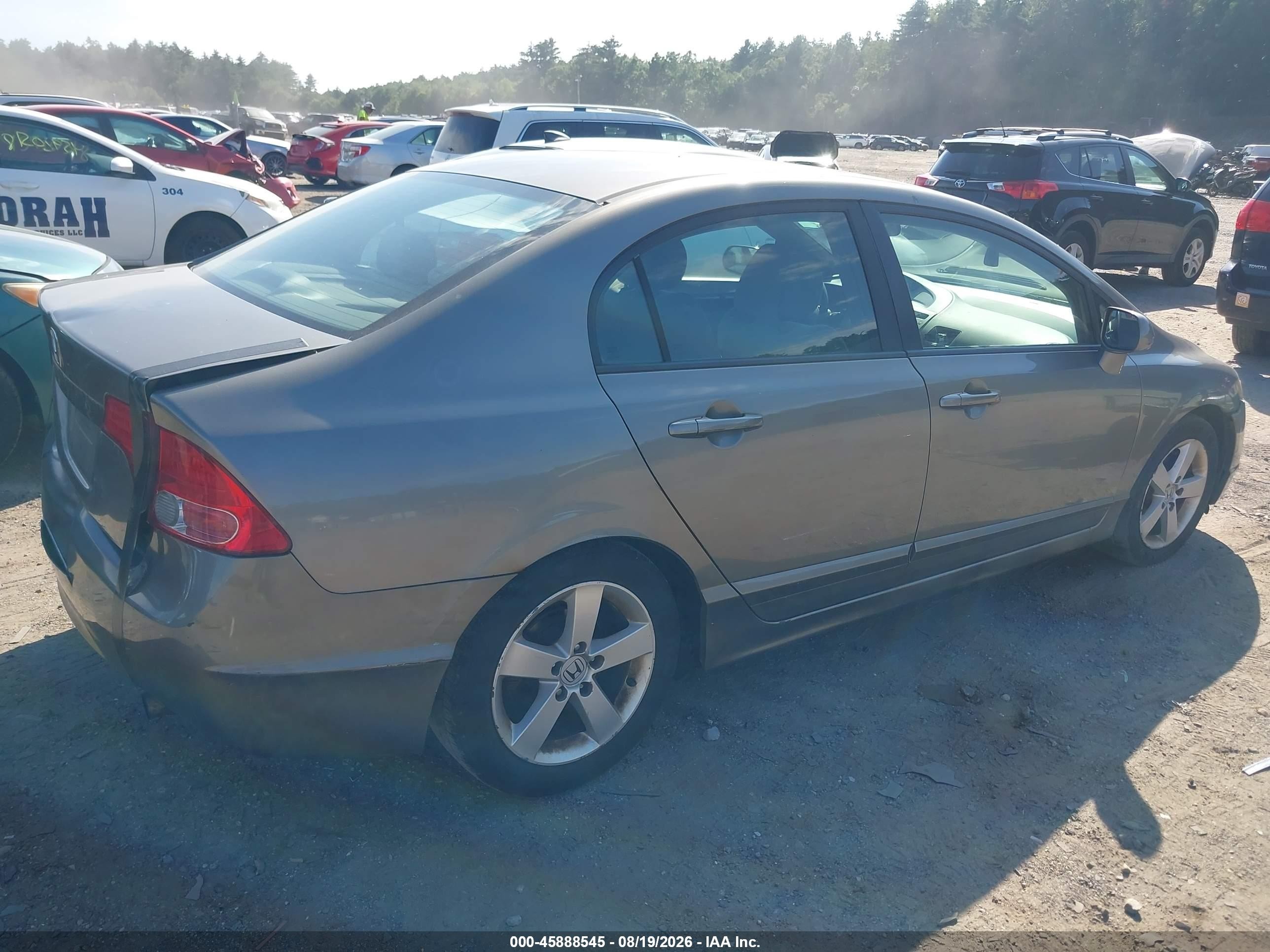 2007 Honda Civic Ex Gray vin: 1HGFA15817L074162