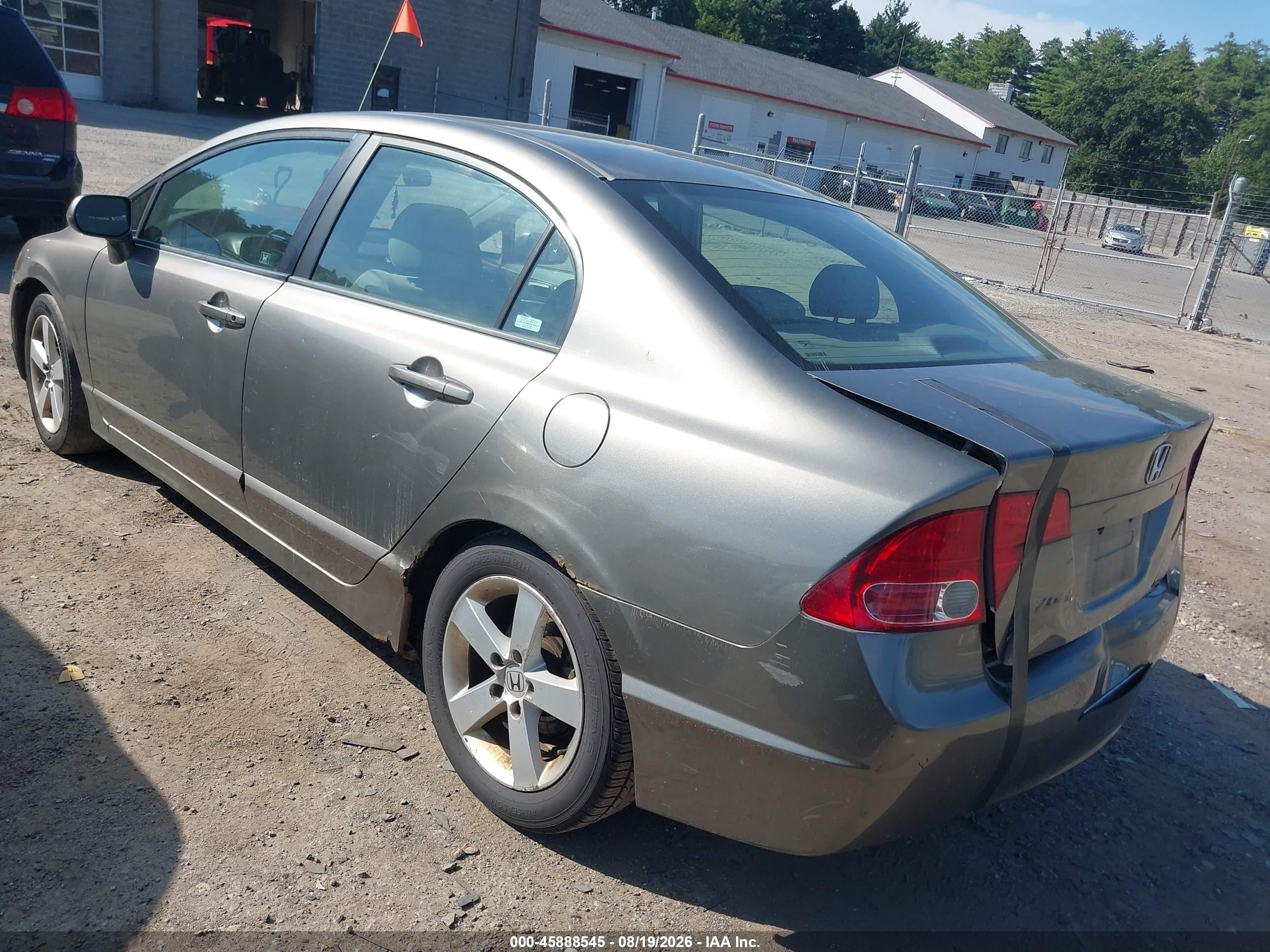 2007 Honda Civic Ex Gray vin: 1HGFA15817L074162