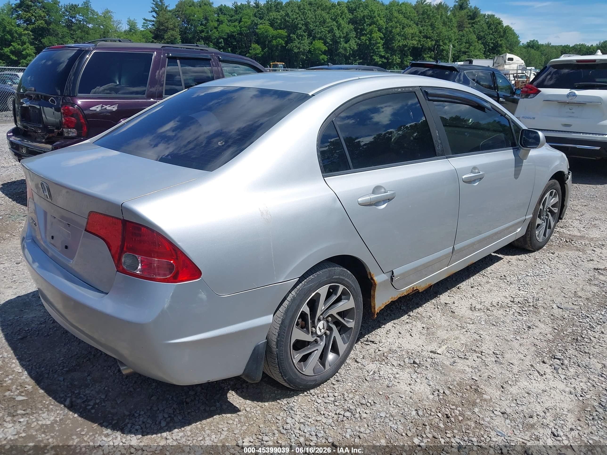 2008 Honda Civic Ex Silver vin: 1HGFA15818L099371