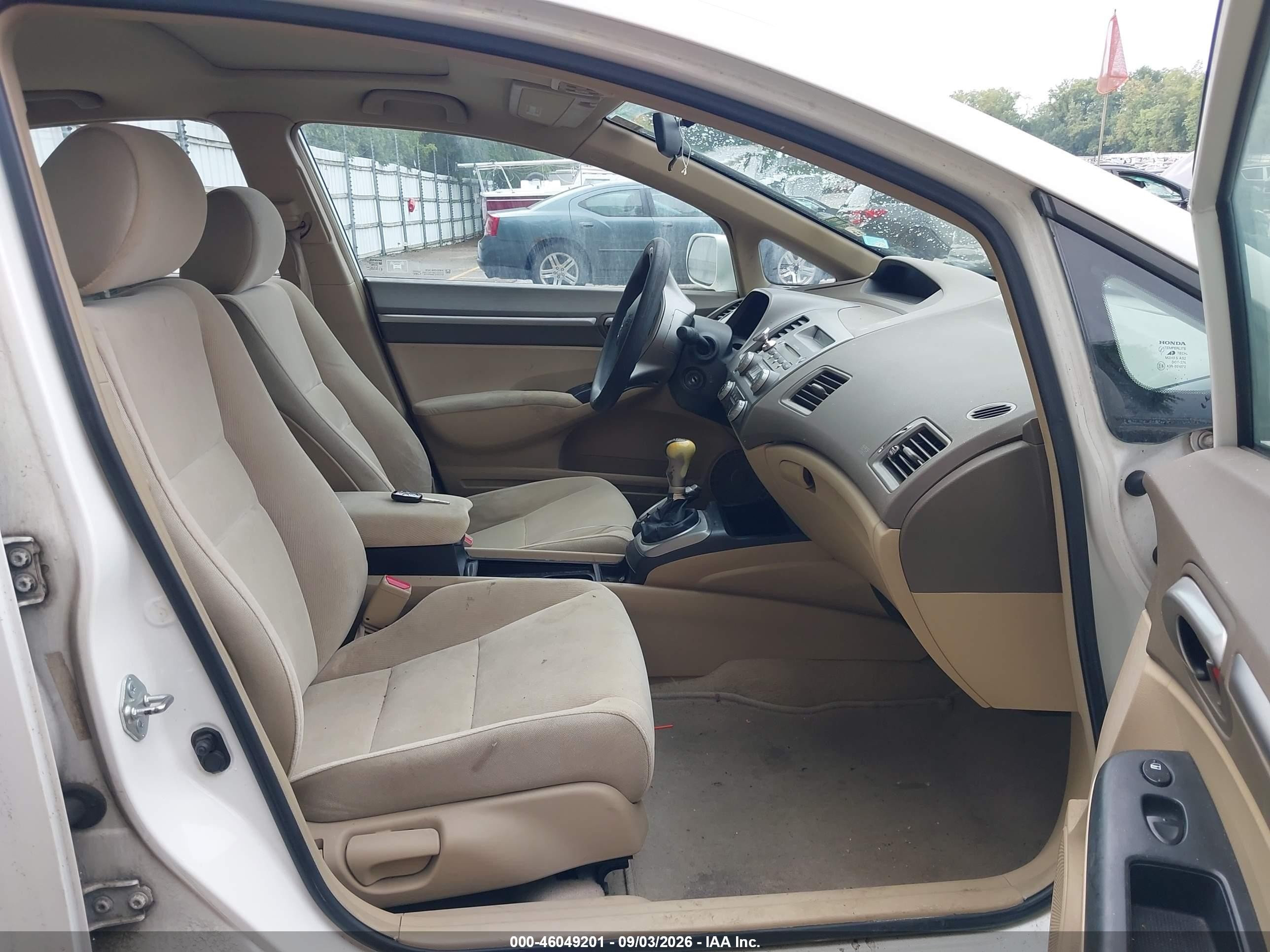 2006 Honda Civic Ex White vin: 1HGFA15826L007357