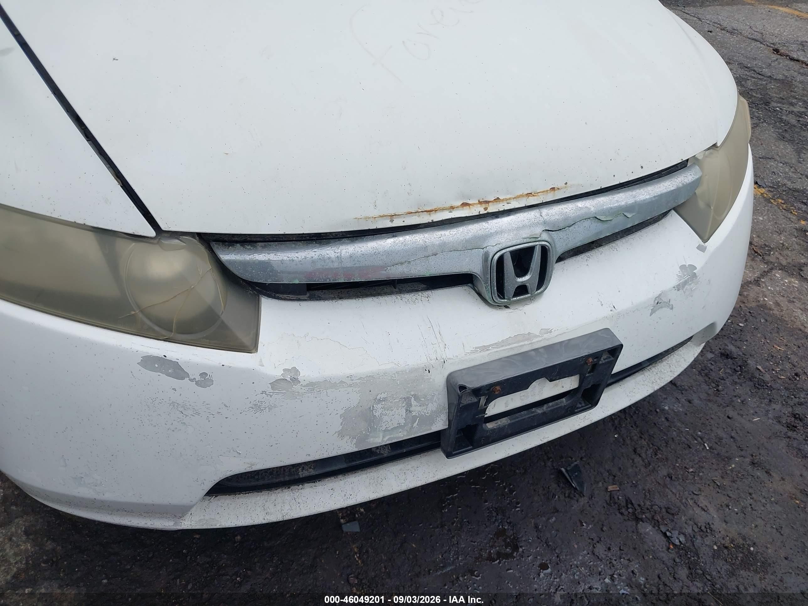 2006 Honda Civic Ex White vin: 1HGFA15826L007357