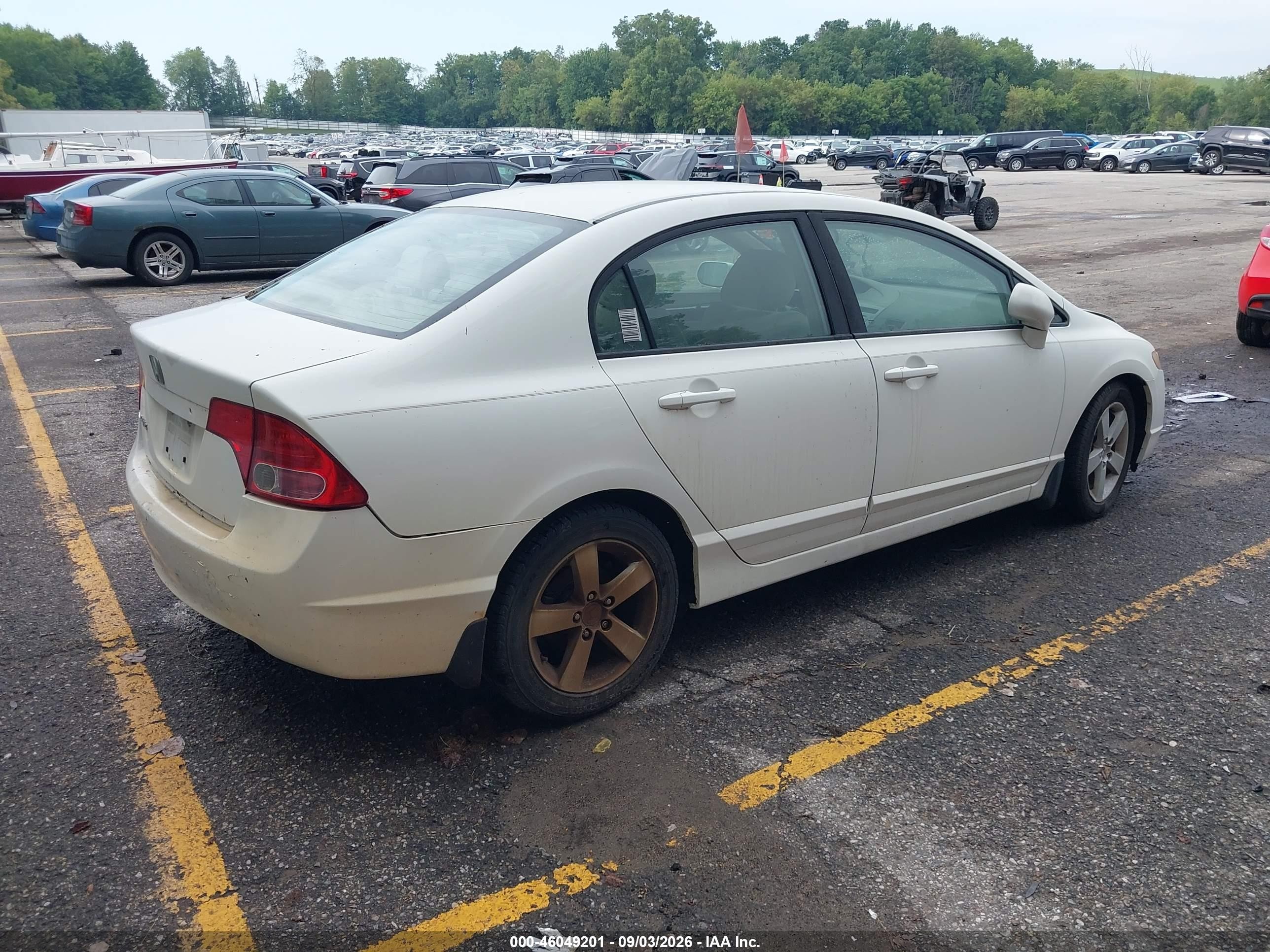 2006 Honda Civic Ex White vin: 1HGFA15826L007357