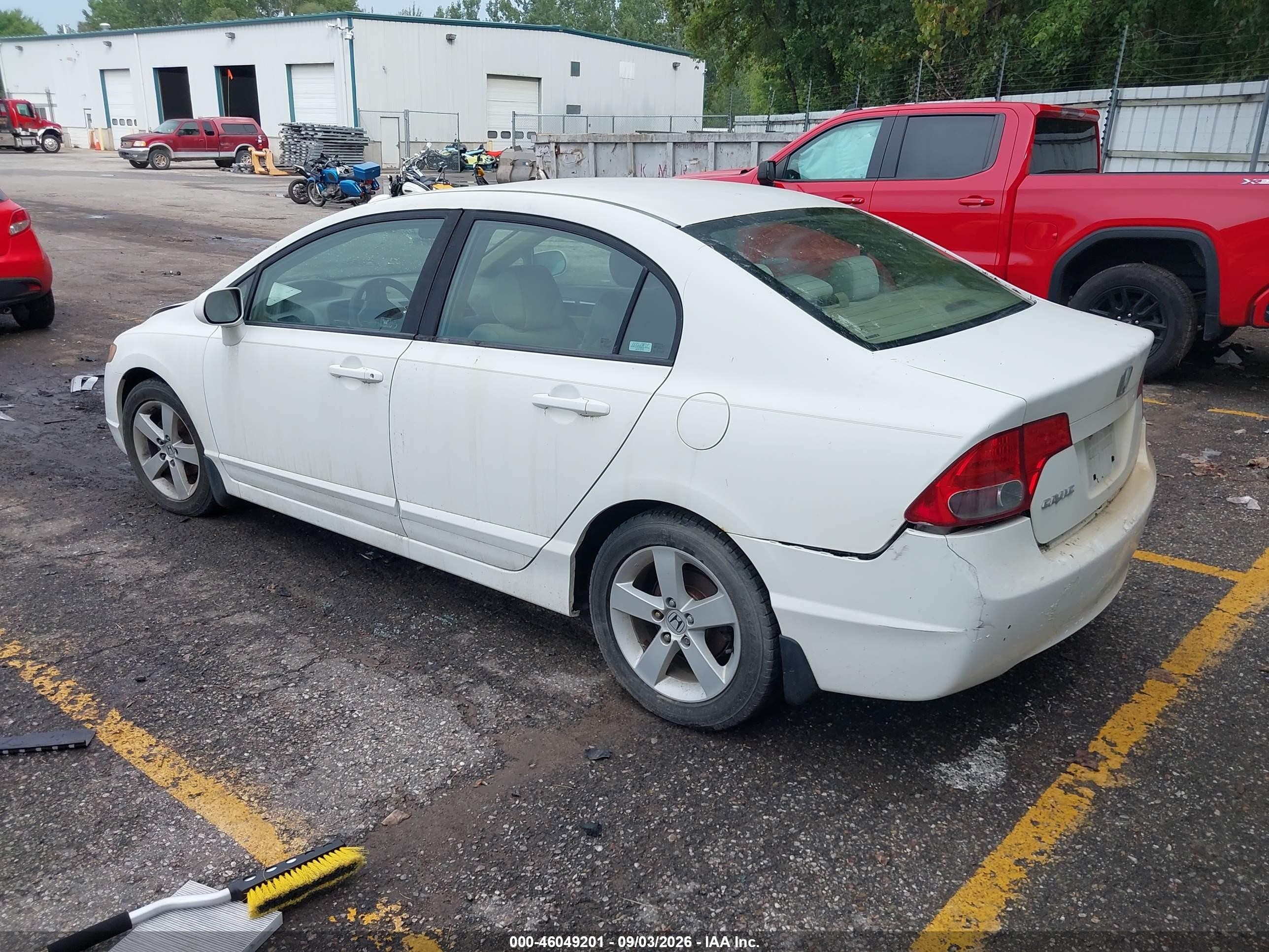 2006 Honda Civic Ex White vin: 1HGFA15826L007357