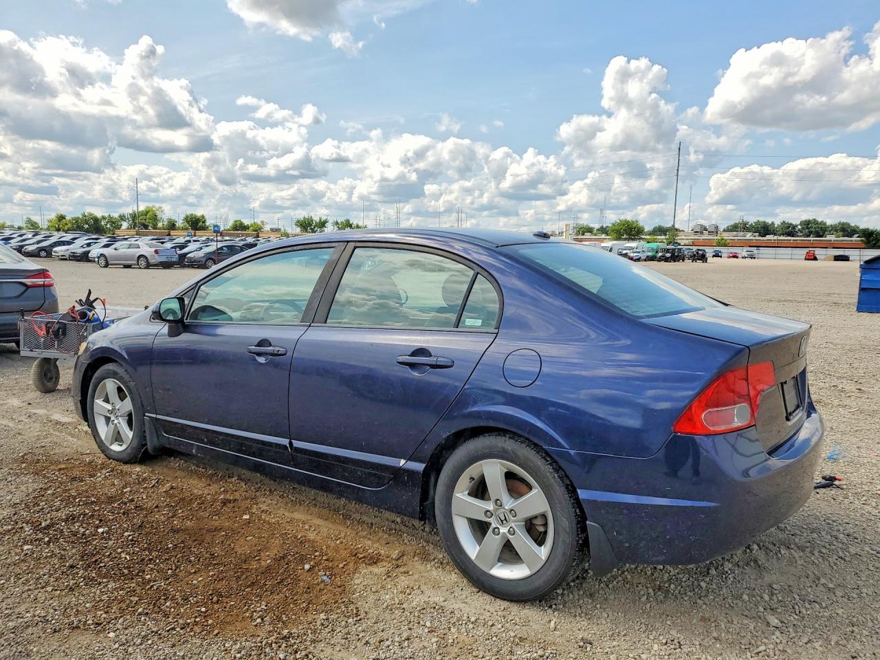 2007 Honda Civic Ex Blue vin: 1HGFA15827L066989