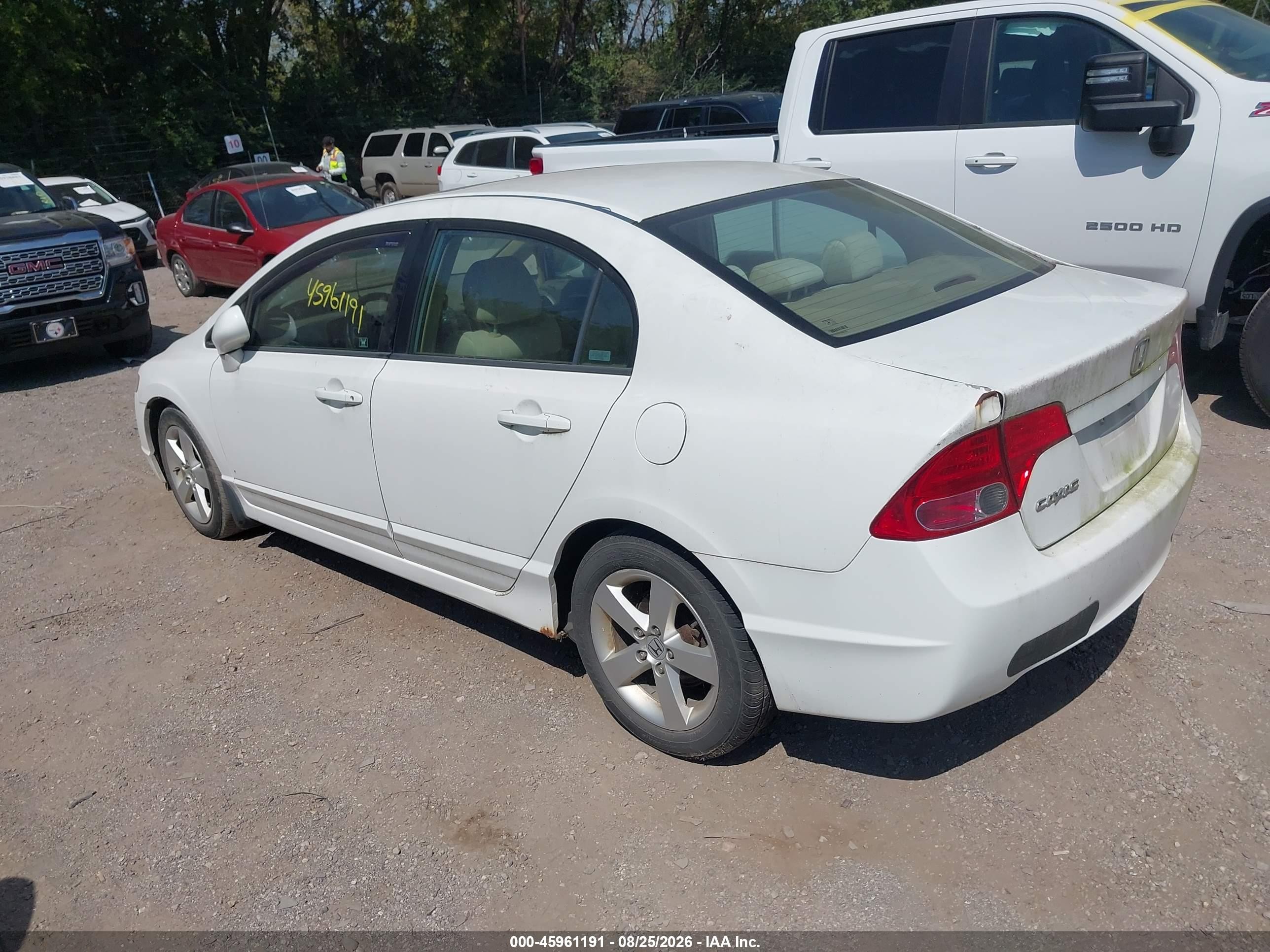 2007 Honda Civic Ex White vin: 1HGFA15827L139665