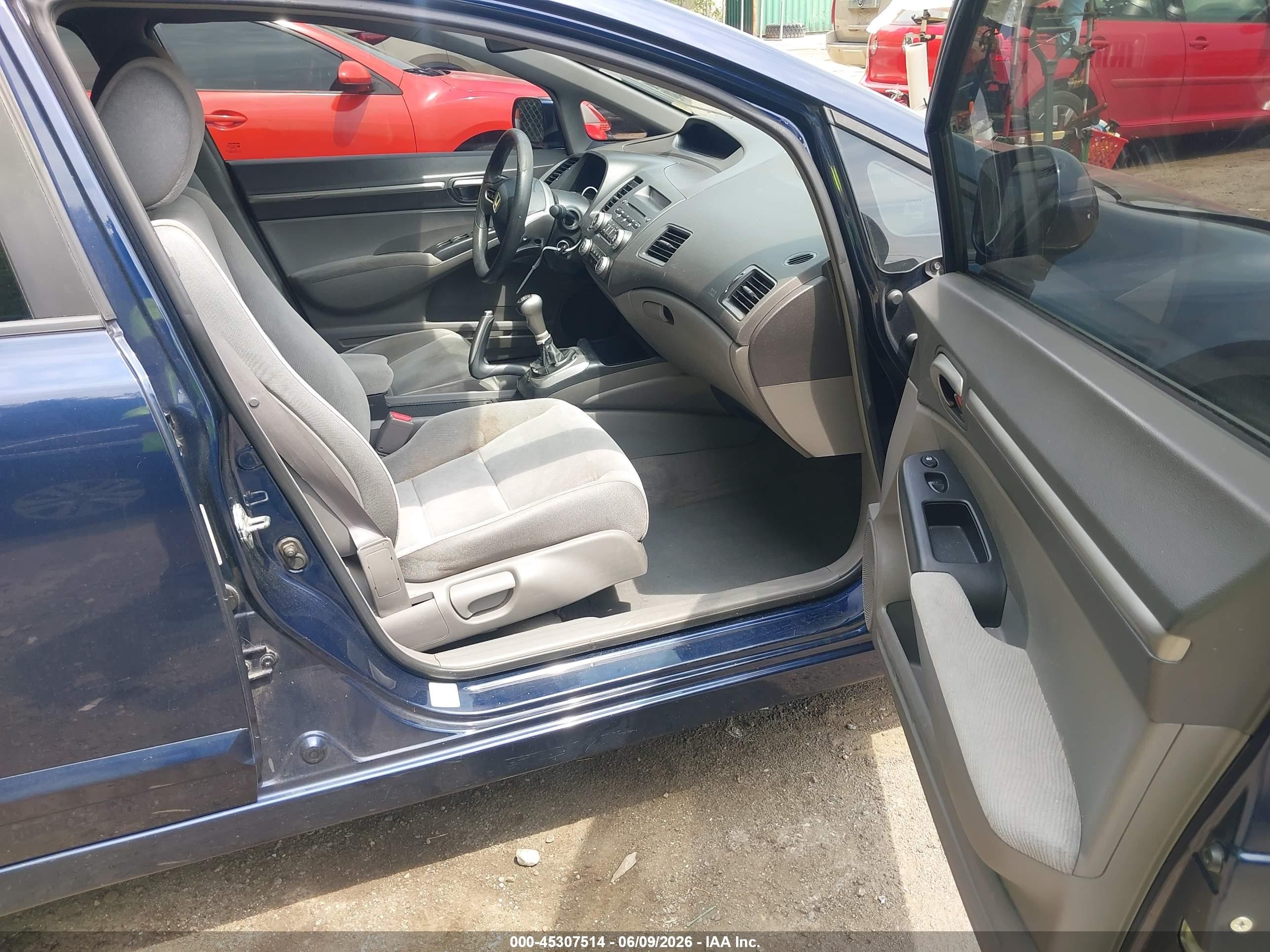 2008 Honda Civic Ex Blue vin: 1HGFA15828L082580