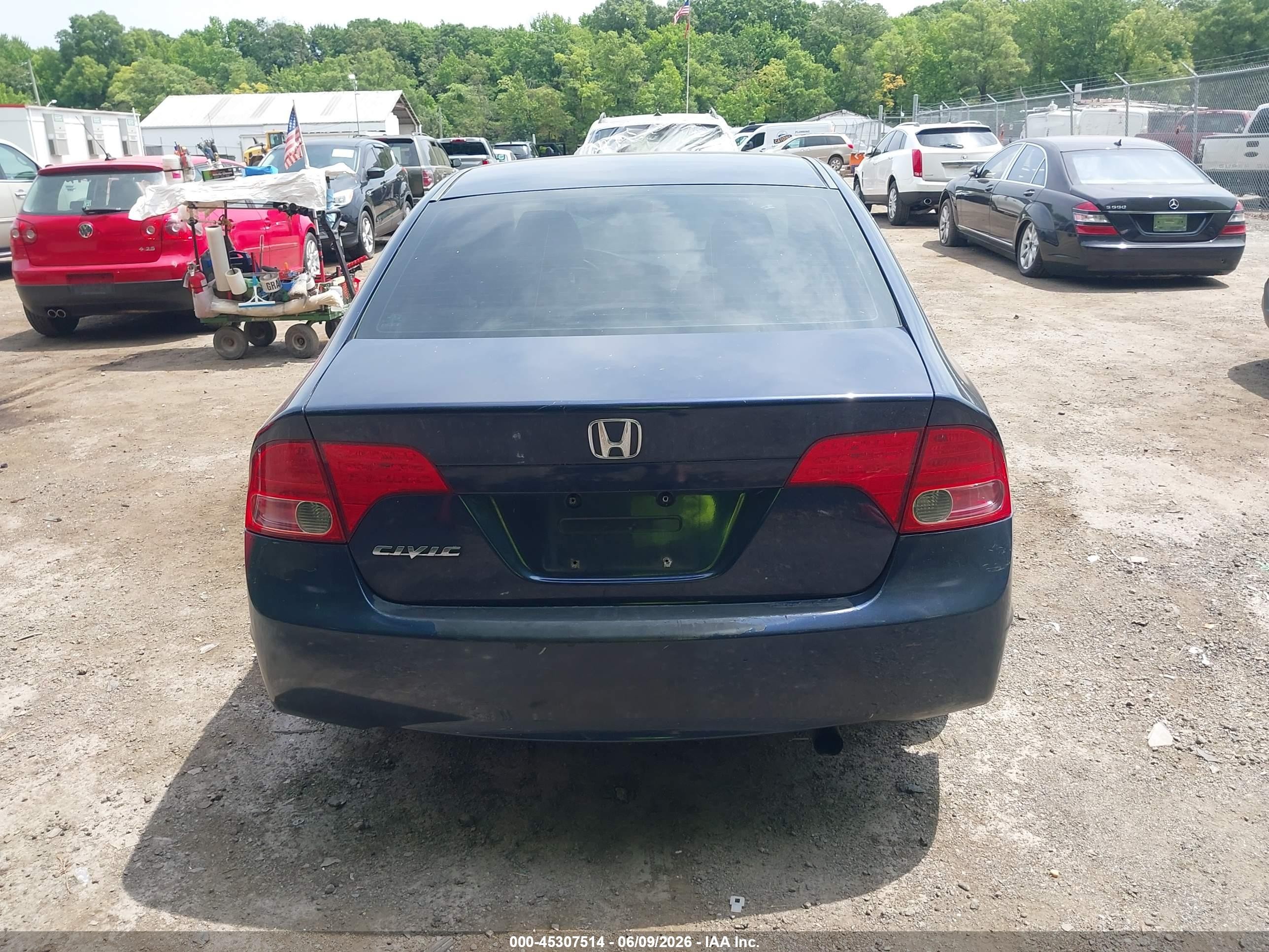 2008 Honda Civic Ex Blue vin: 1HGFA15828L082580