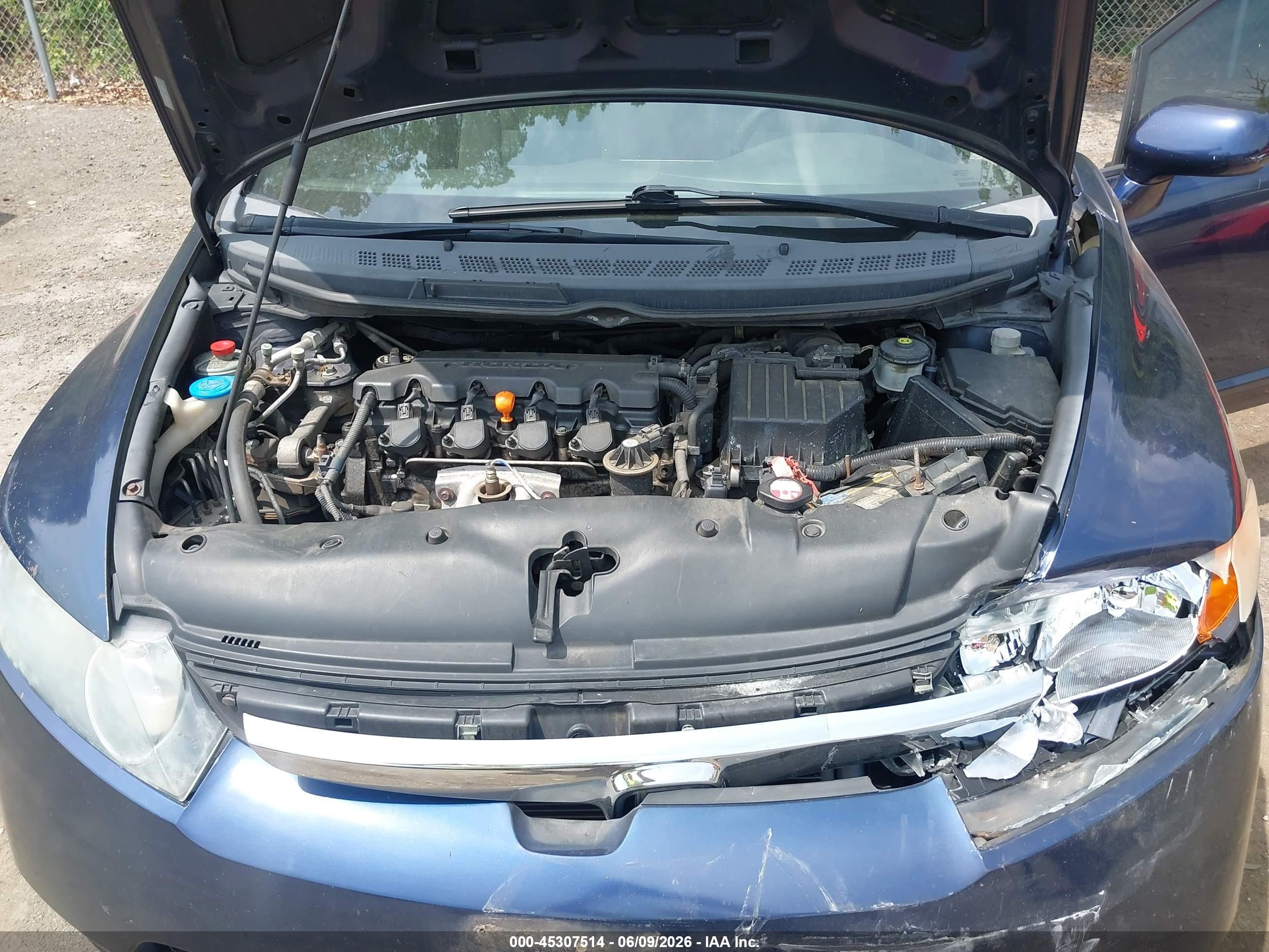 2008 Honda Civic Ex Blue vin: 1HGFA15828L082580