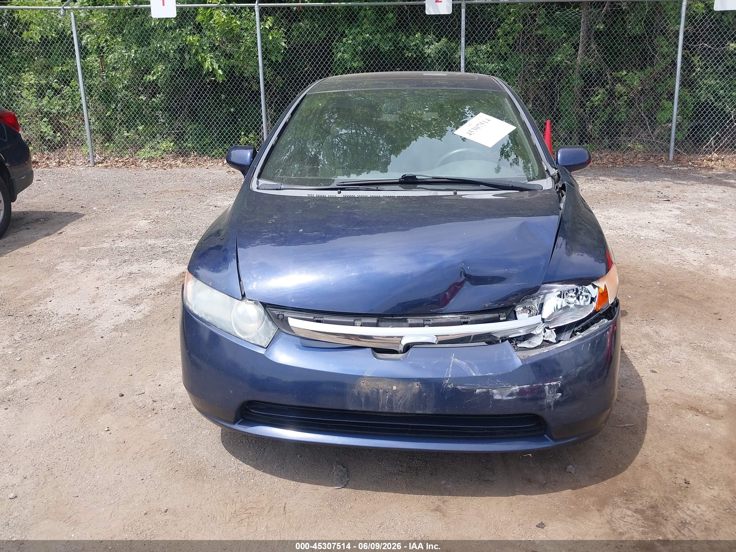 2008 Honda Civic Ex Blue vin: 1HGFA15828L082580