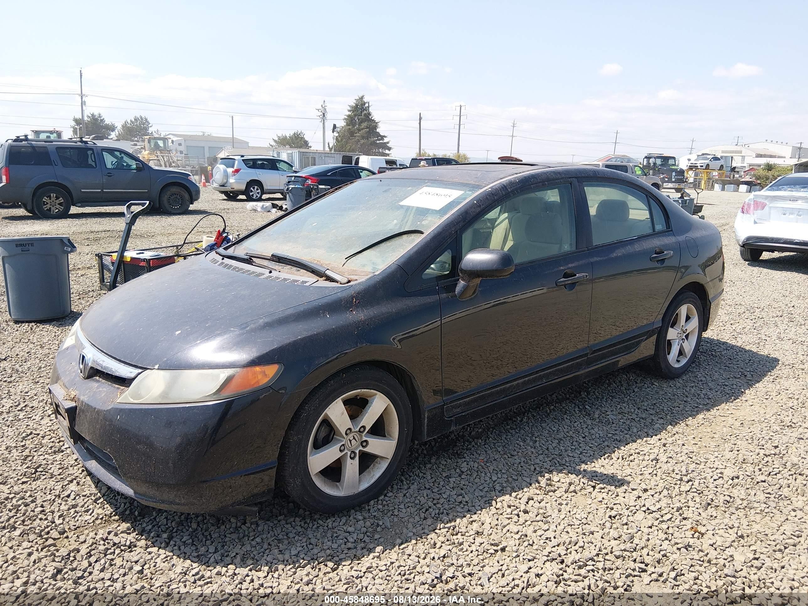 2006 Honda Civic Ex Black vin: 1HGFA15836L062884