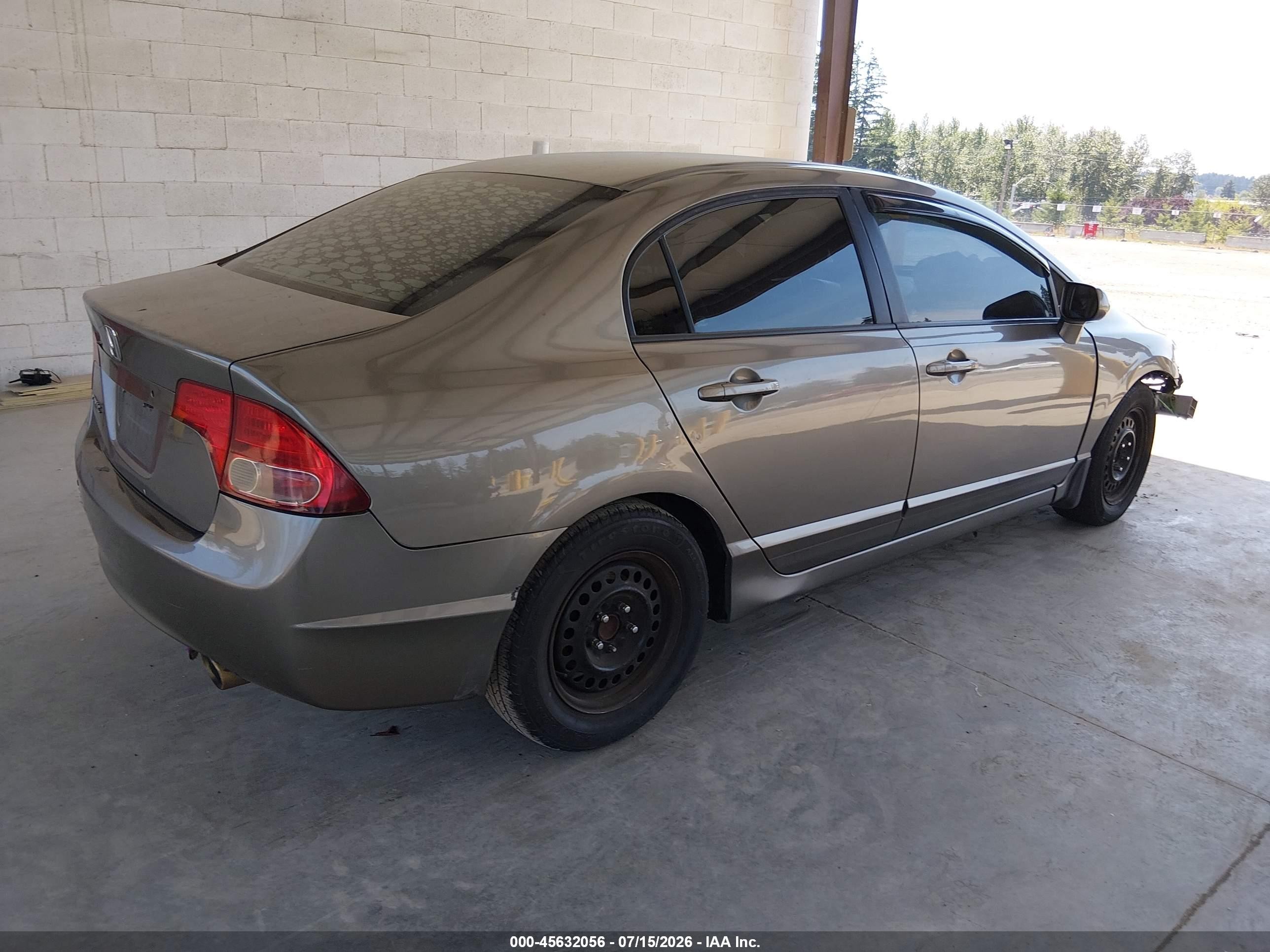 2007 Honda Civic Ex Gray vin: 1HGFA15837L082652