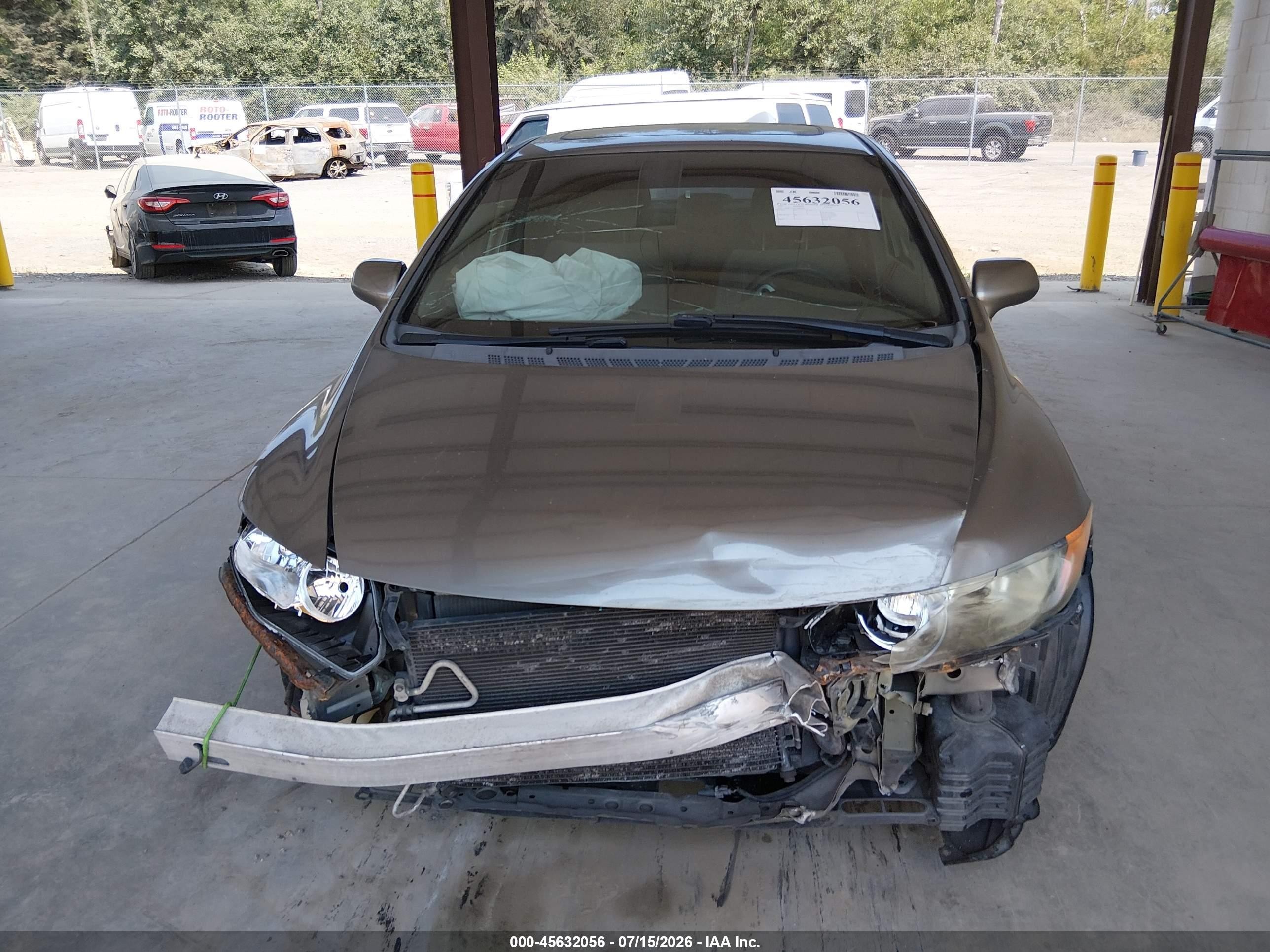 2007 Honda Civic Ex Gray vin: 1HGFA15837L082652