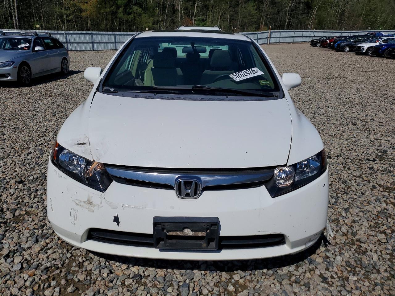 2008 Honda Civic Ex White vin: 1HGFA15838L099341