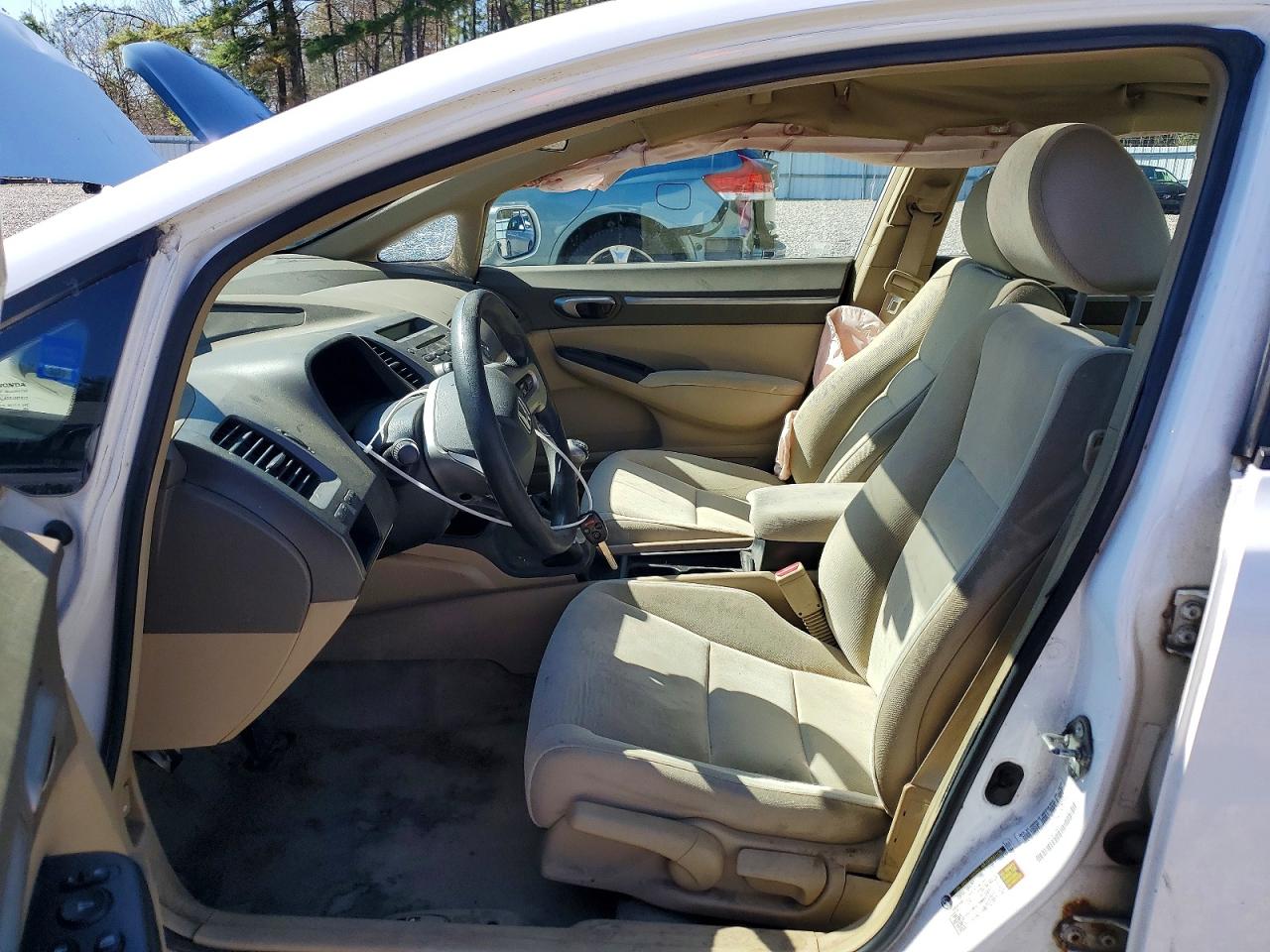 2008 Honda Civic Ex White vin: 1HGFA15838L099341