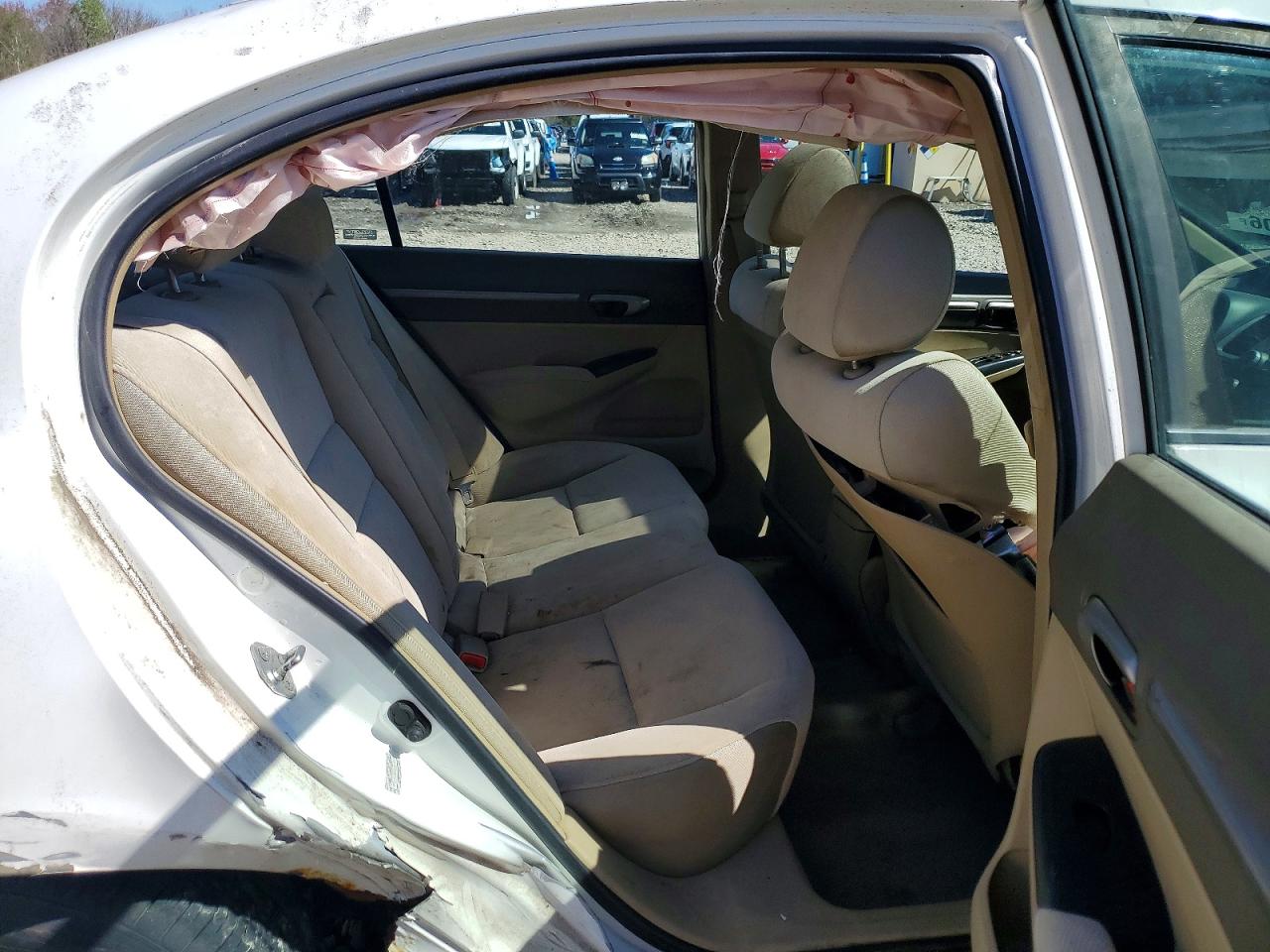 2008 Honda Civic Ex White vin: 1HGFA15838L099341