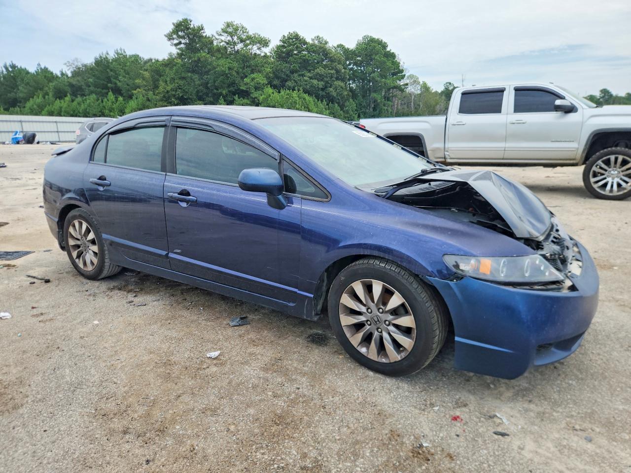 2009 Honda Civic Ex Синий vin: 1HGFA15849L009163