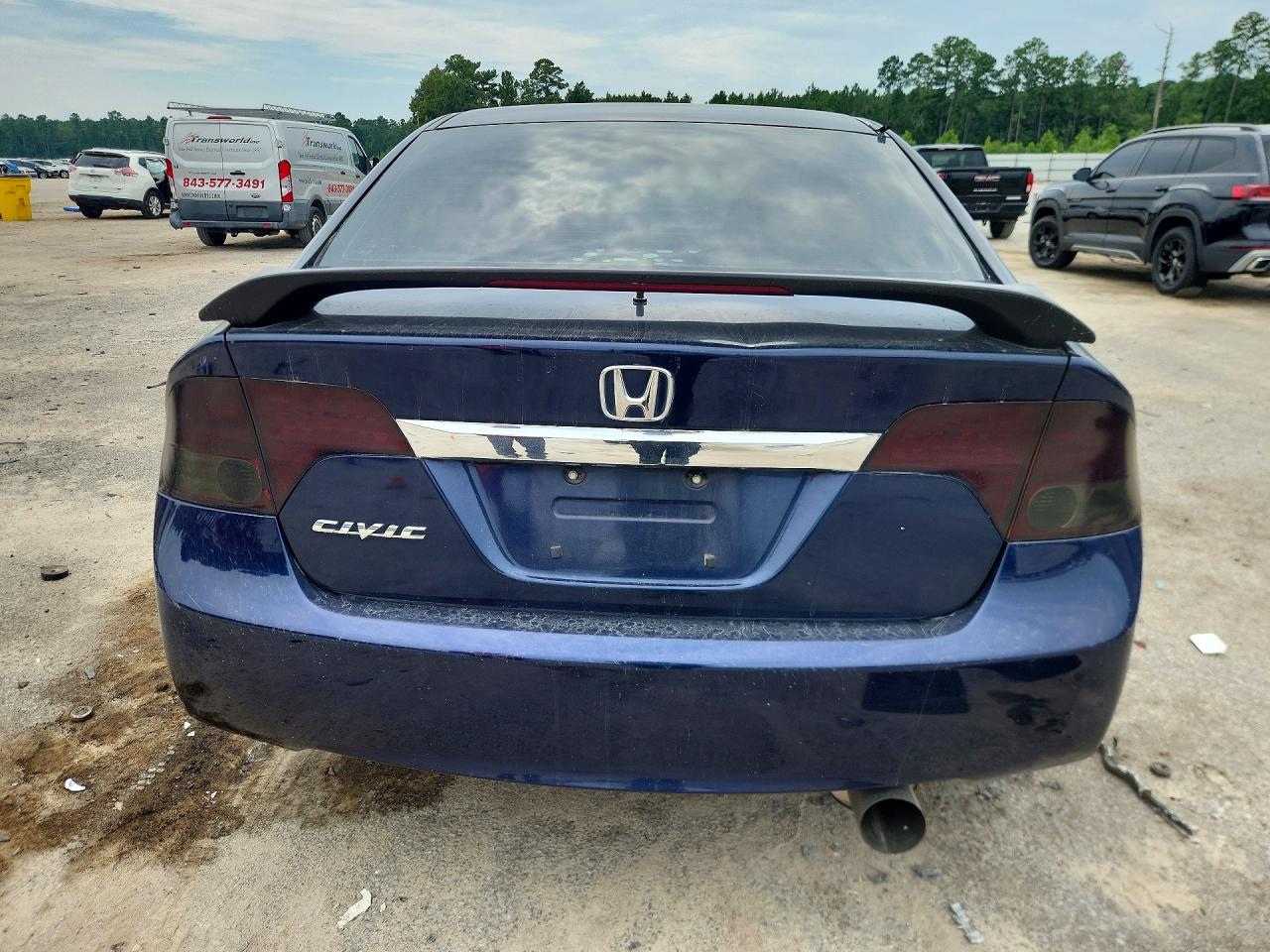 2009 Honda Civic Ex Синий vin: 1HGFA15849L009163