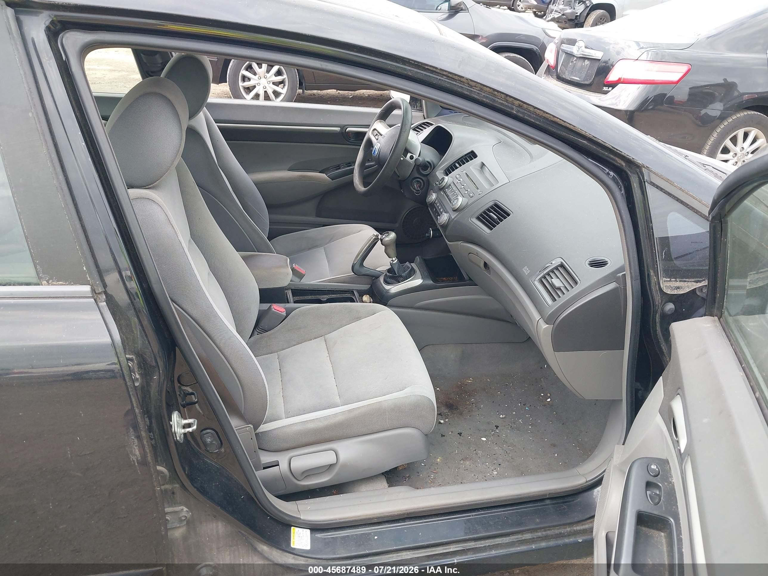 2008 Honda Civic Ex Black vin: 1HGFA15858L061724