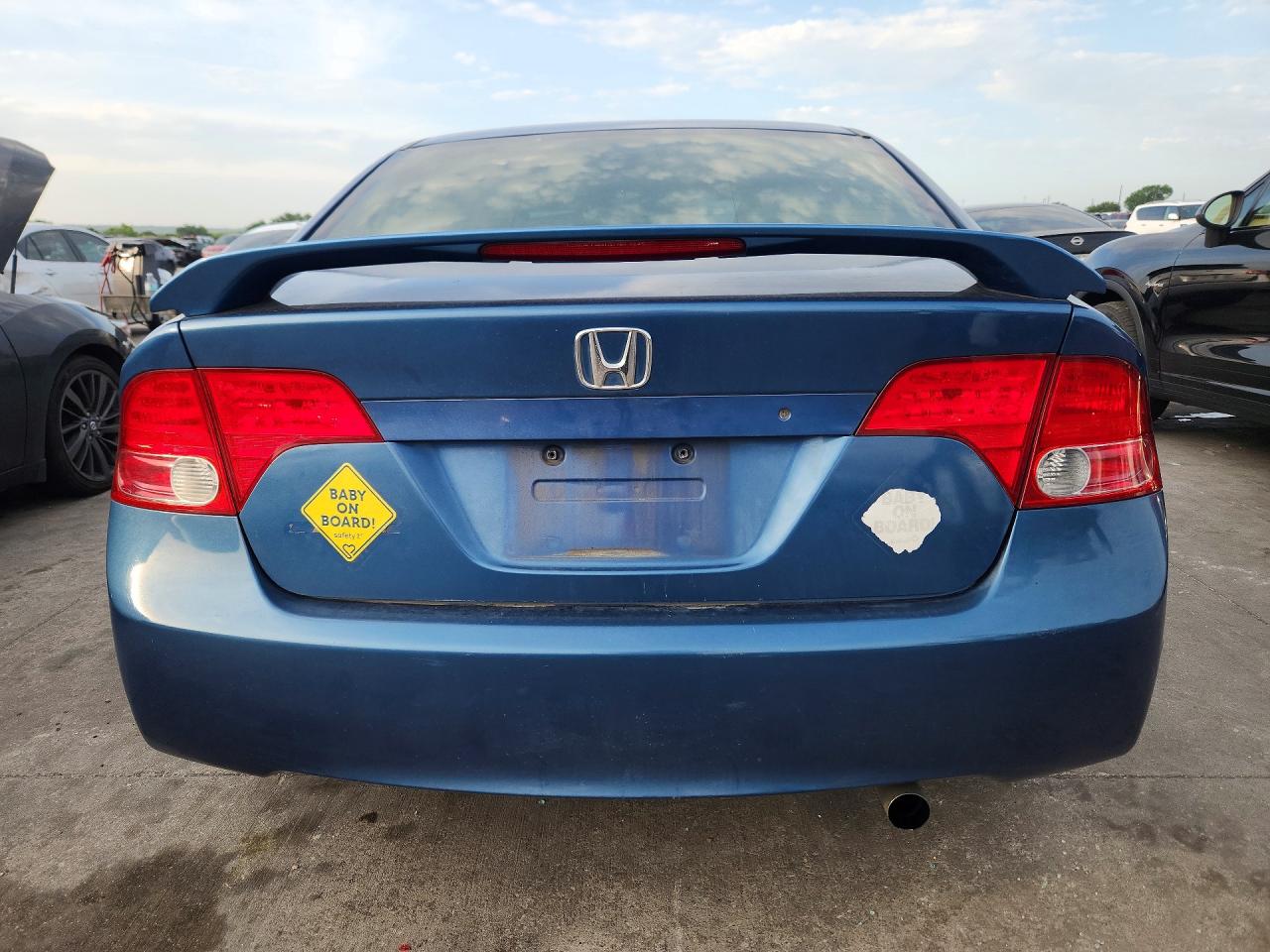 2007 Honda Civic Ex Blue vin: 1HGFA15867L106362