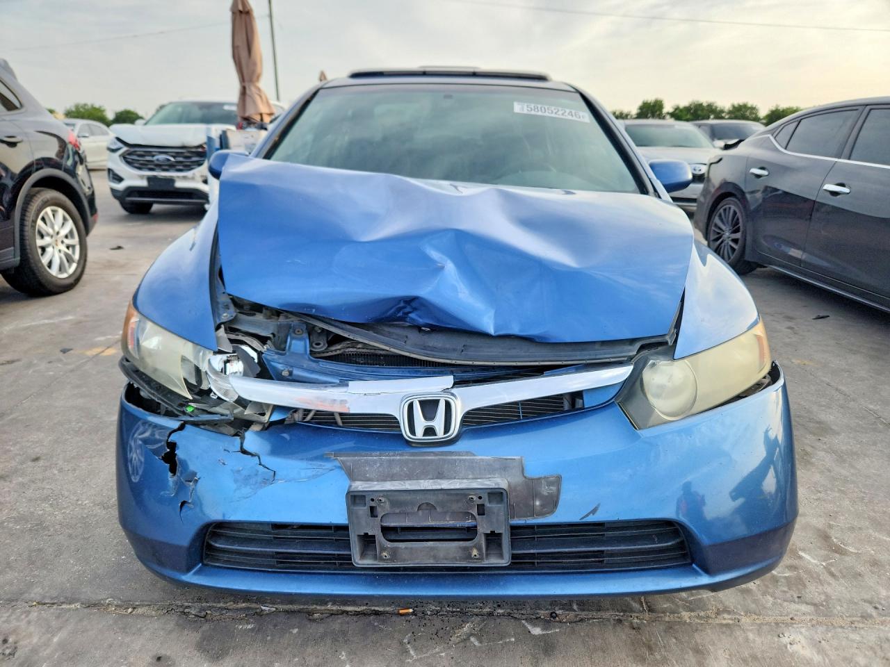 2007 Honda Civic Ex Blue vin: 1HGFA15867L106362