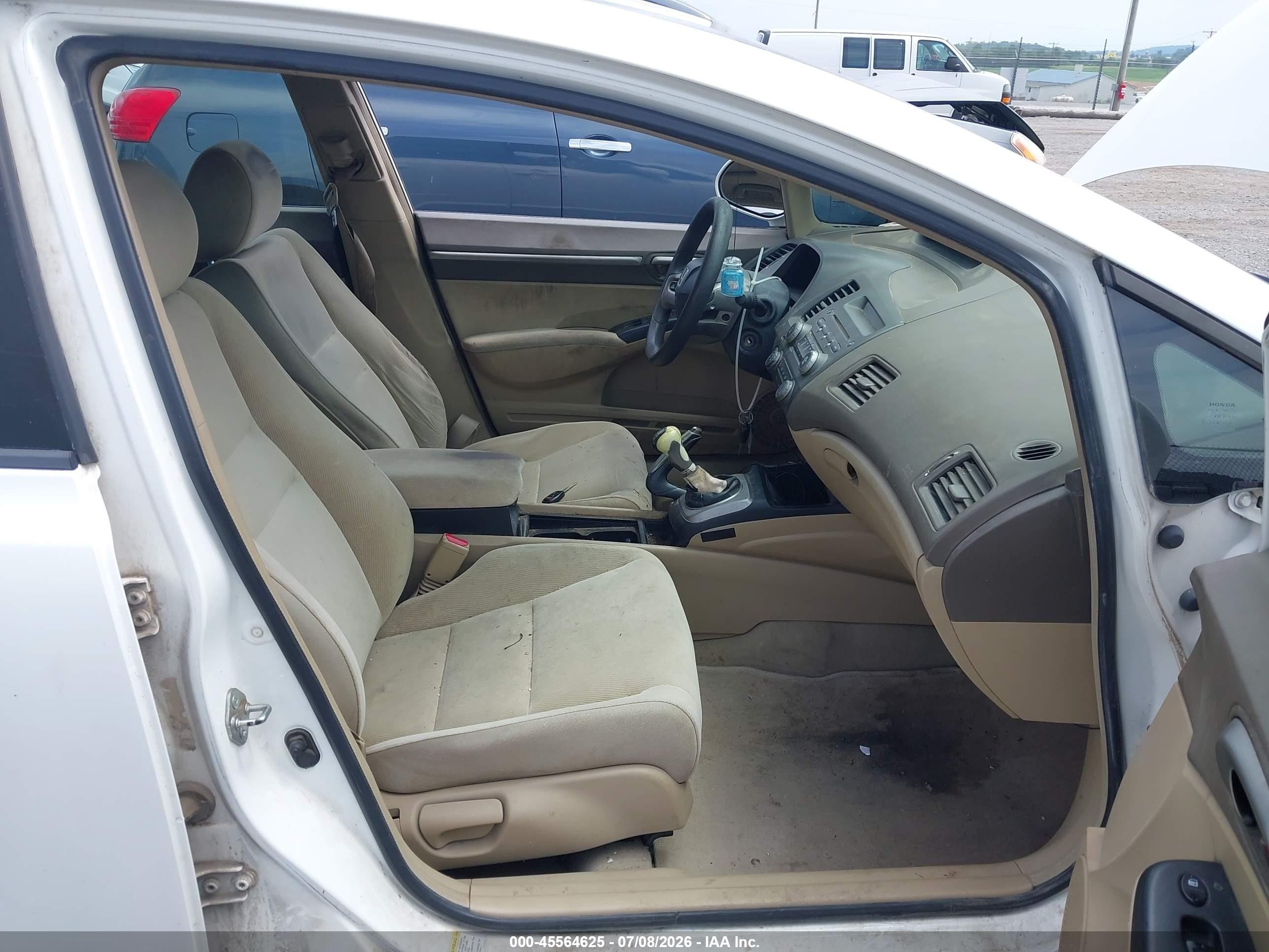 2008 Honda Civic Ex White vin: 1HGFA15868L049288
