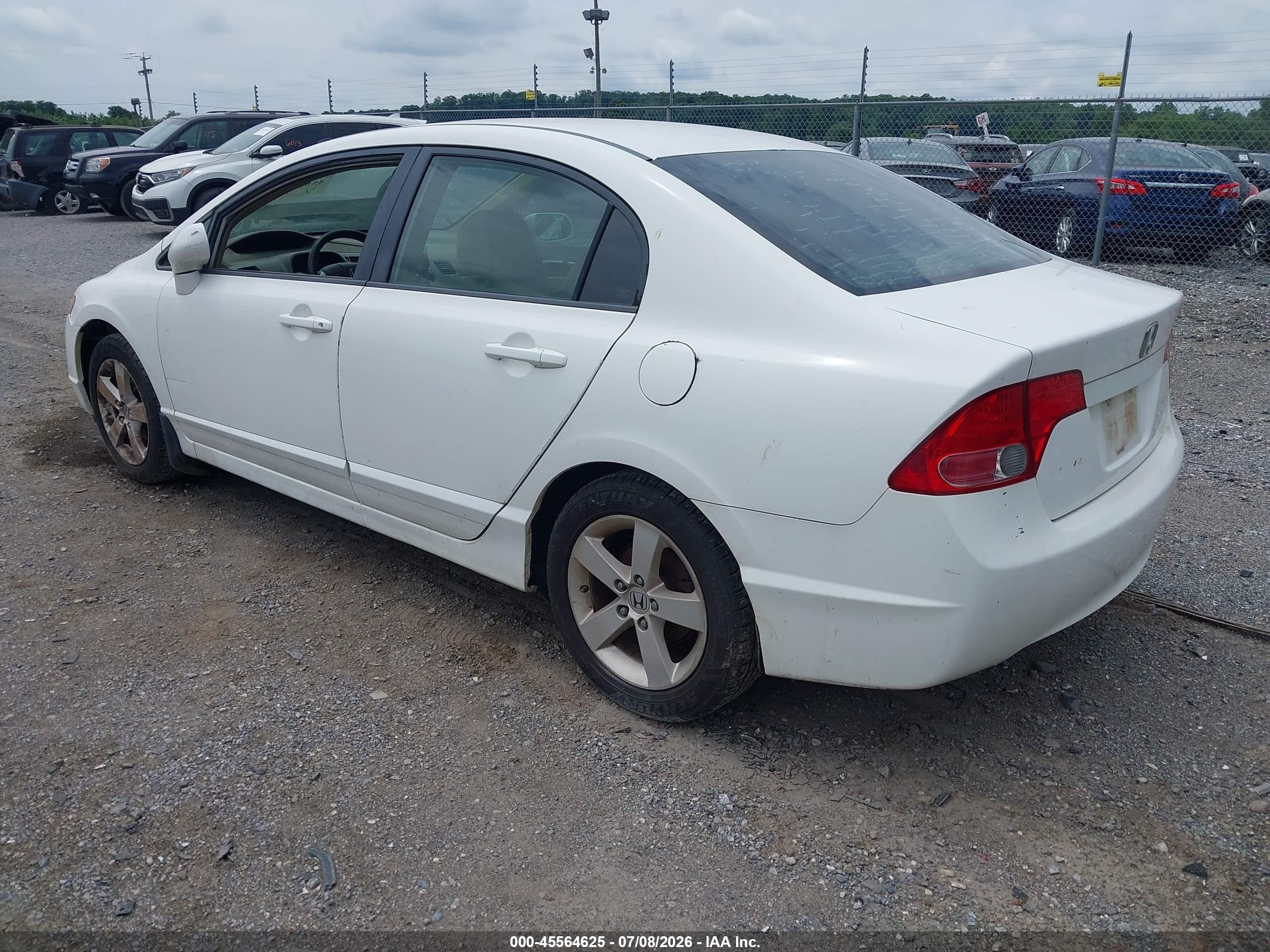 2008 Honda Civic Ex White vin: 1HGFA15868L049288