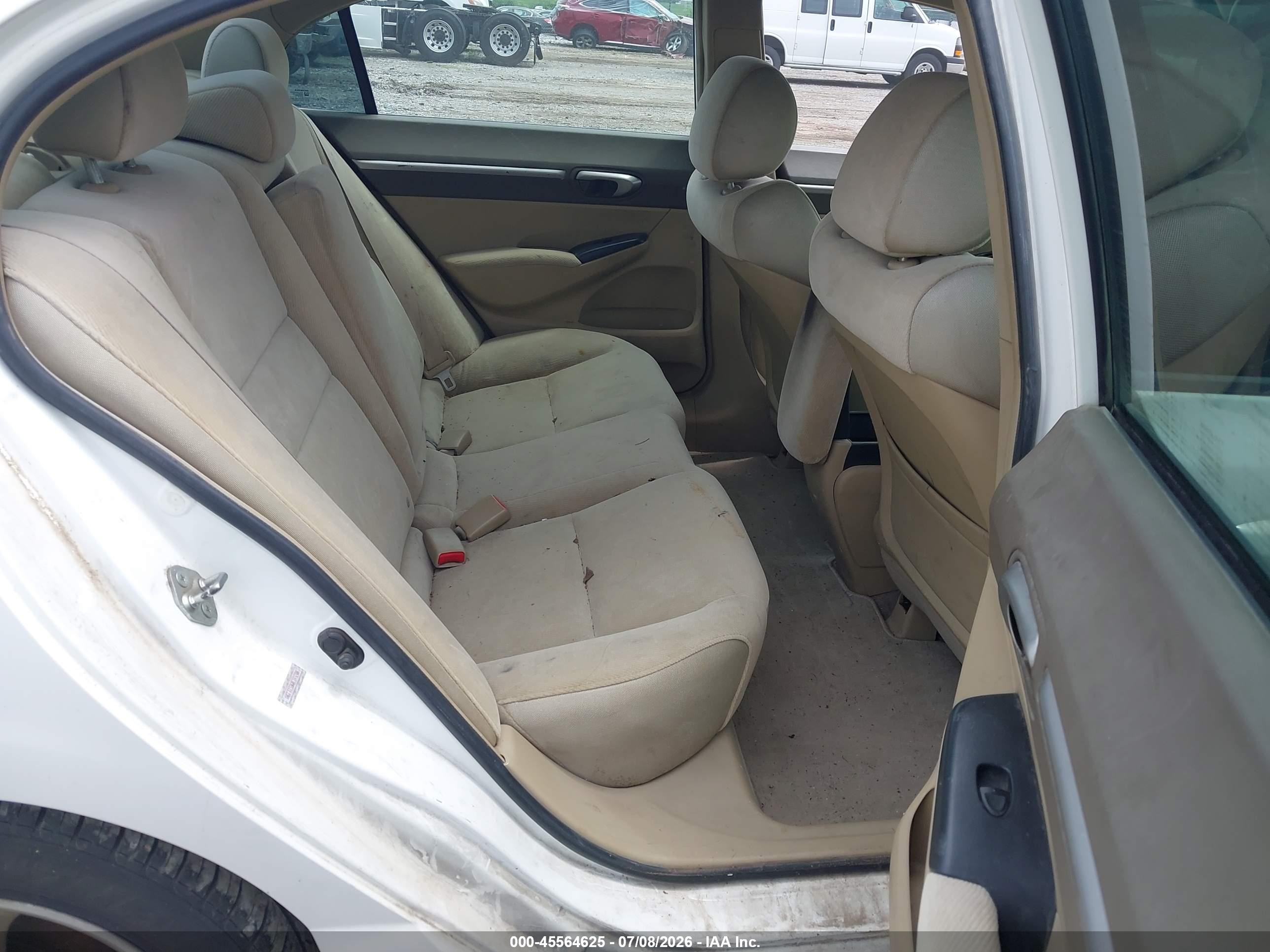 2008 Honda Civic Ex White vin: 1HGFA15868L049288