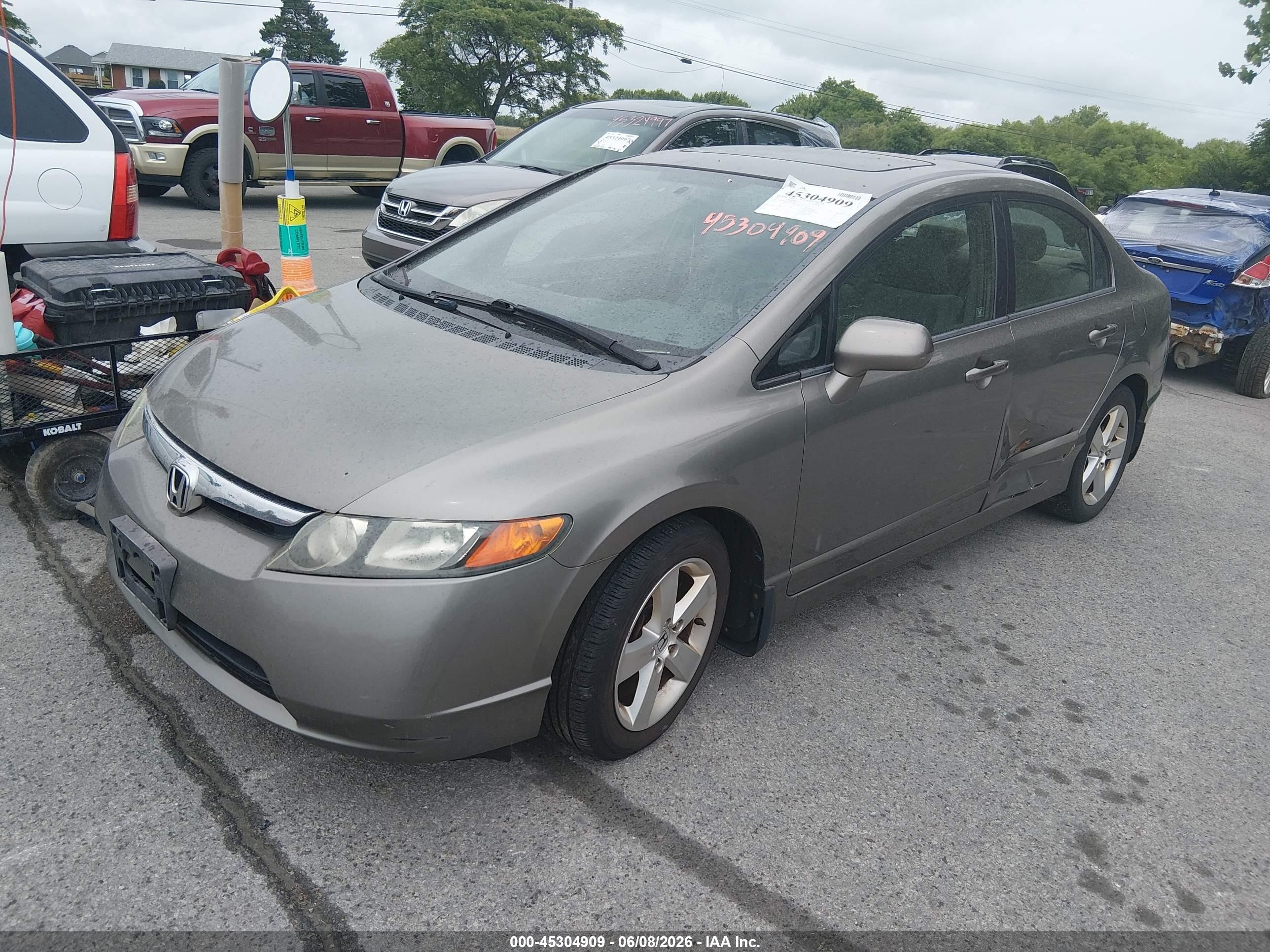 2007 Honda Civic Ex Champagne vin: 1HGFA15877L059598