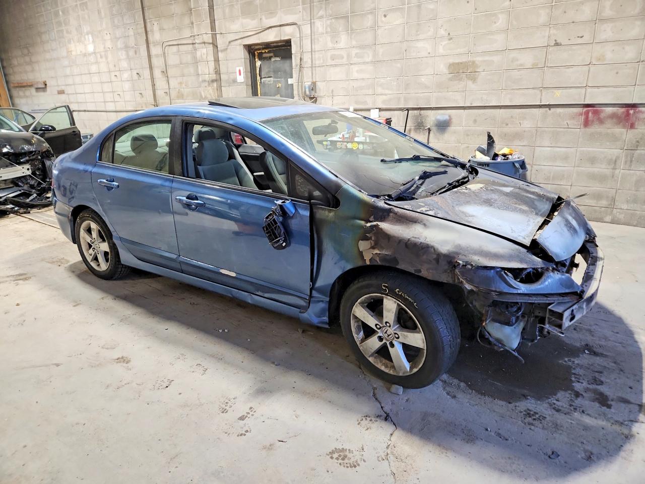 2008 Honda Civic Ex Blue vin: 1HGFA15878L103181