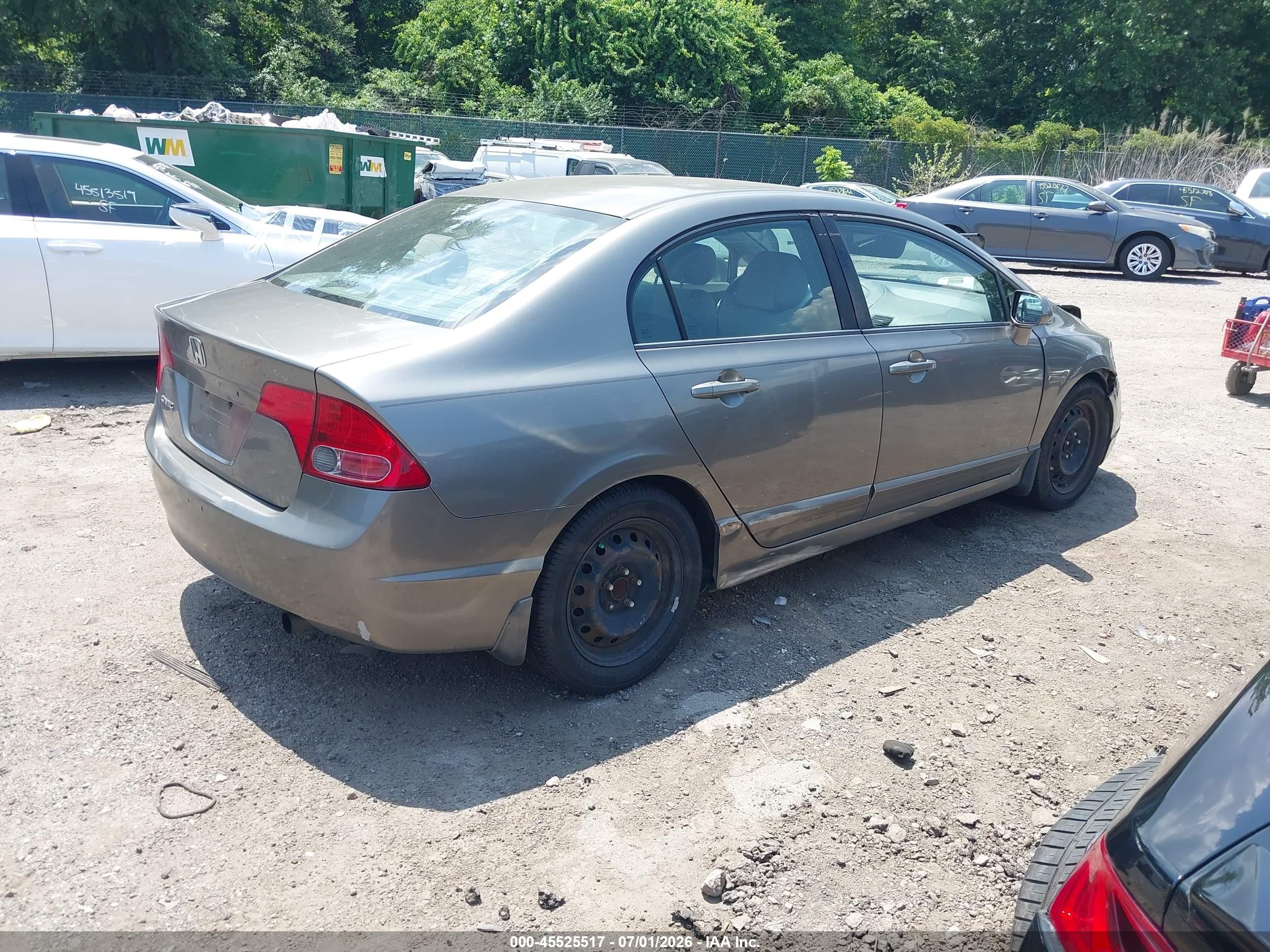 2007 Honda Civic Ex Brown vin: 1HGFA15887L094229