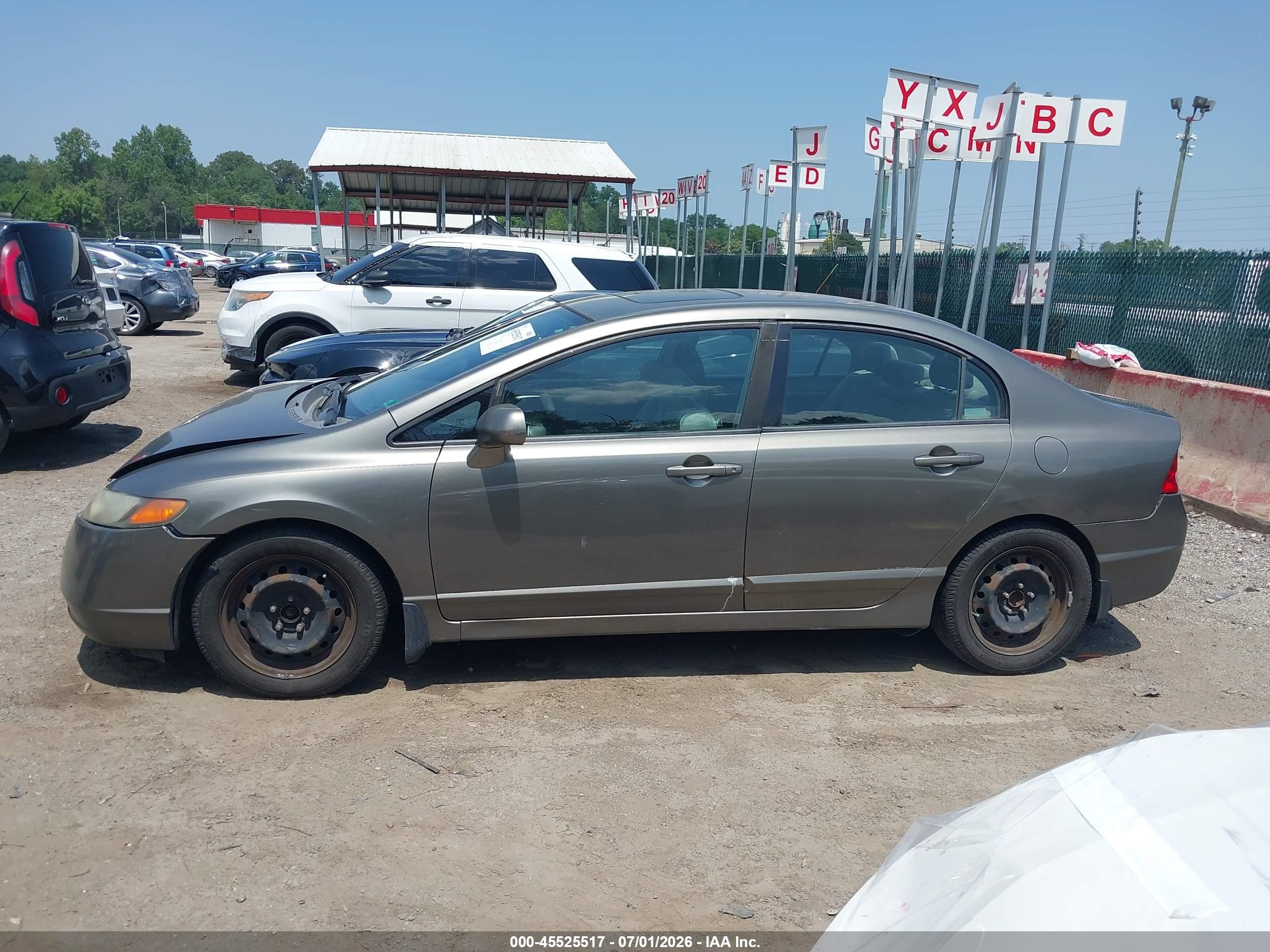 2007 Honda Civic Ex Brown vin: 1HGFA15887L094229