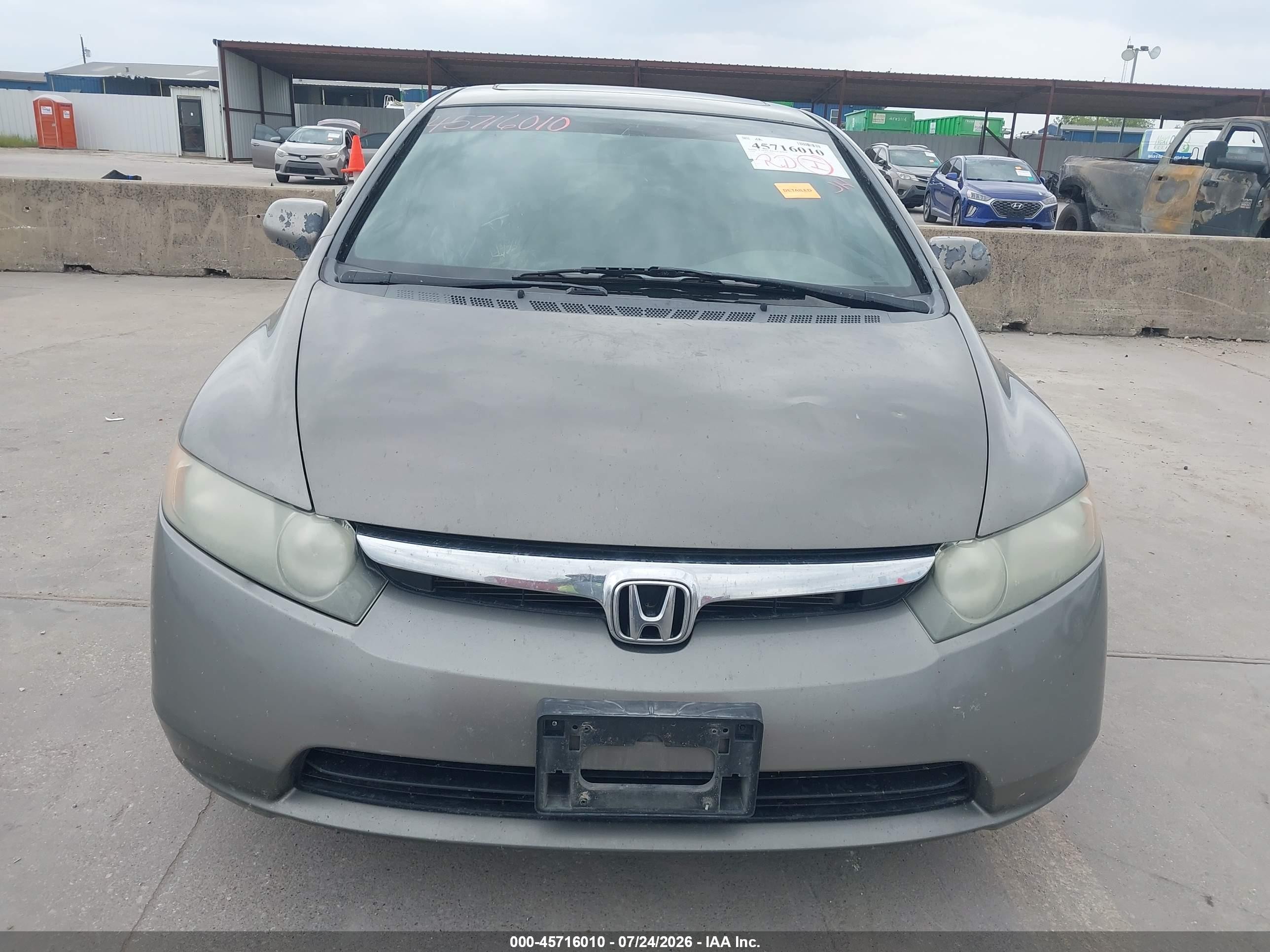 2008 Honda Civic Ex Коричневый vin: 1HGFA15888L049356