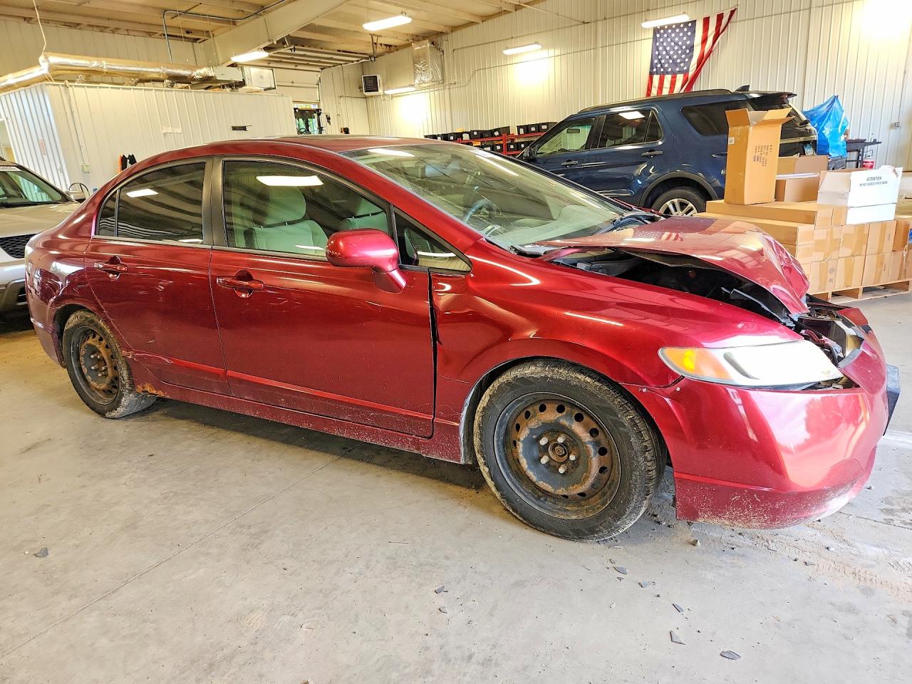 2006 Honda Civic Ex Red vin: 1HGFA158X6L089516