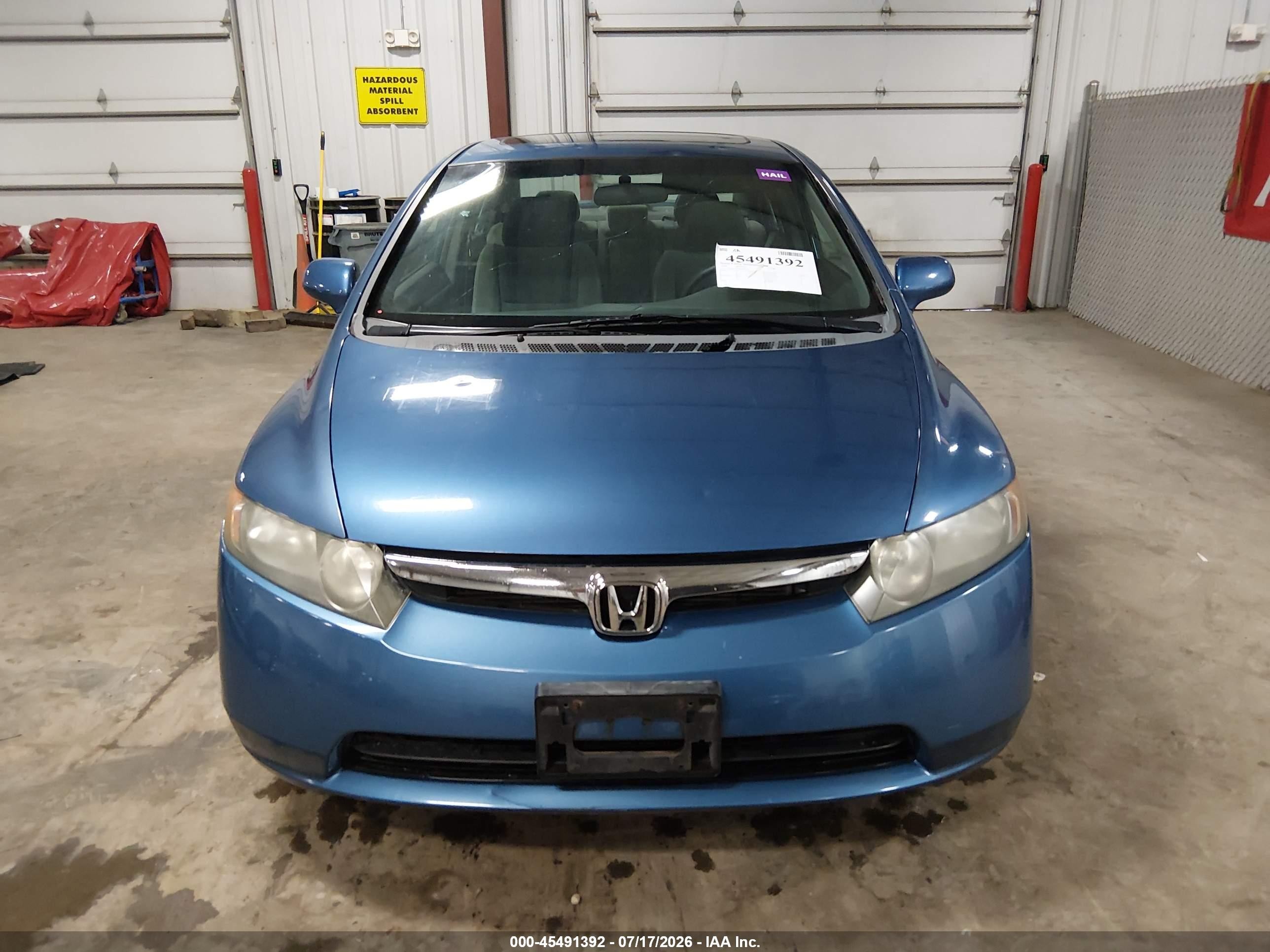 2008 Honda Civic Ex Синий vin: 1HGFA158X8L080544