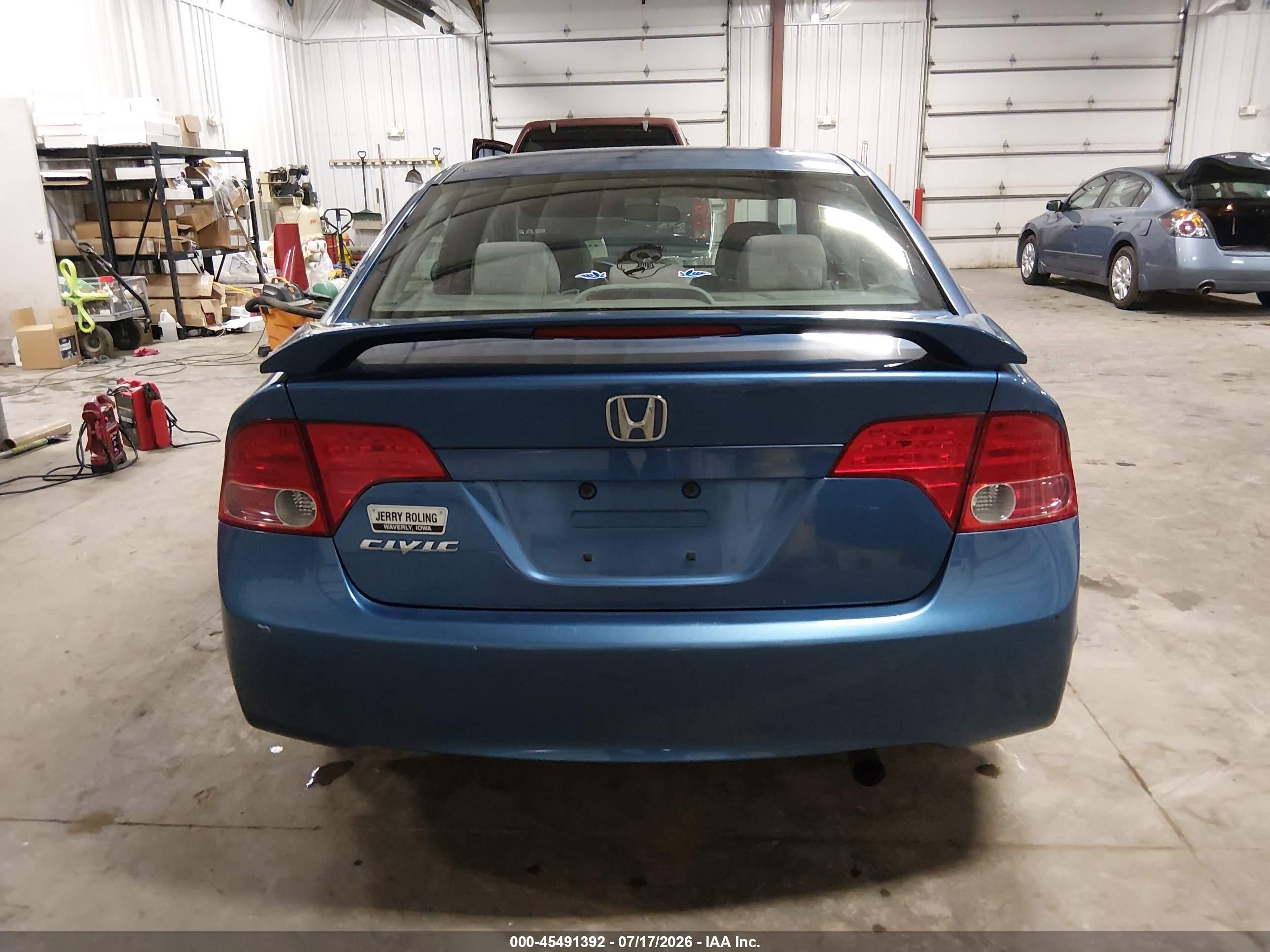 2008 Honda Civic Ex Синий vin: 1HGFA158X8L080544