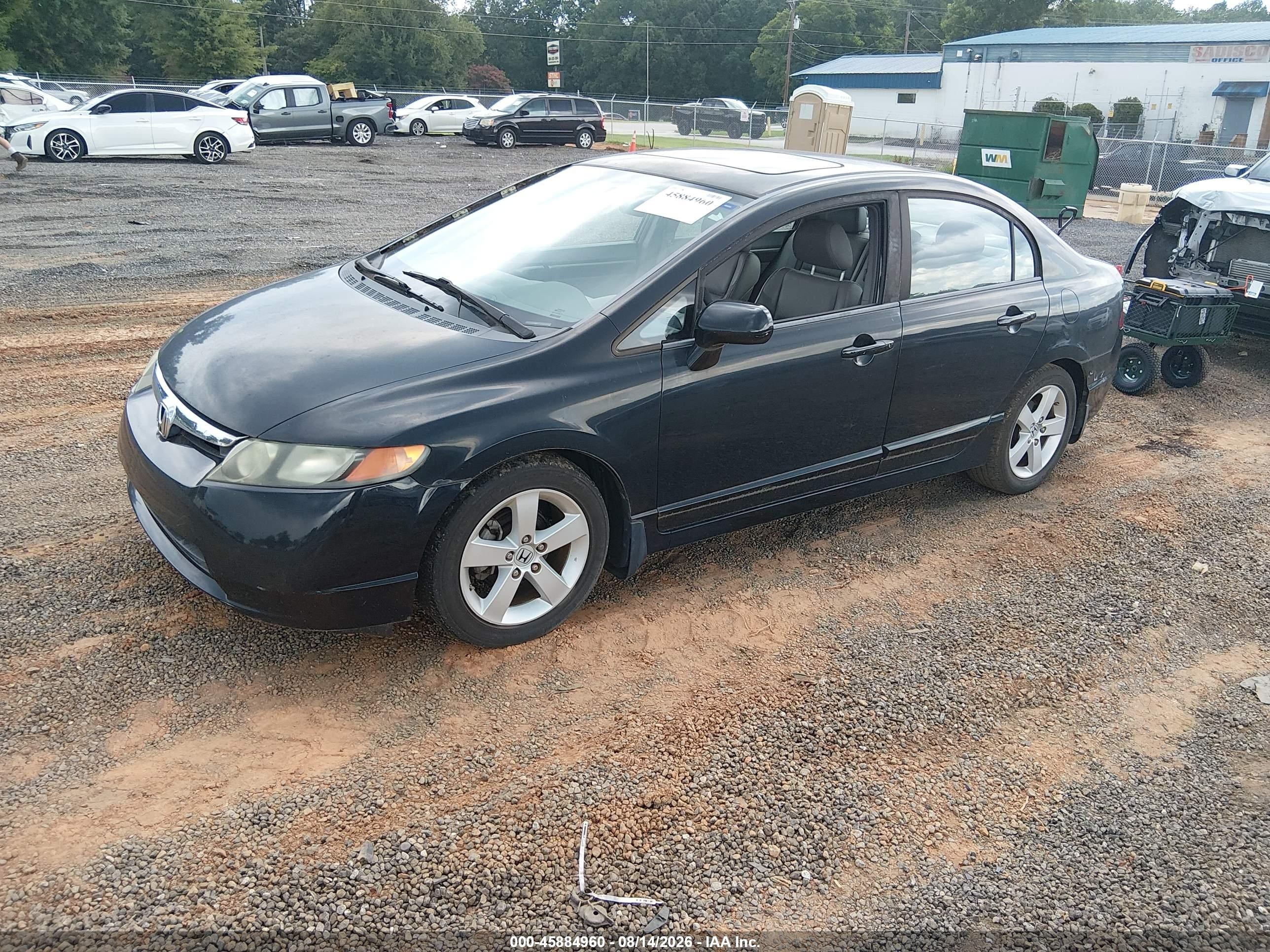 2008 Honda Civic Ex-l Черный vin: 1HGFA15918L046405