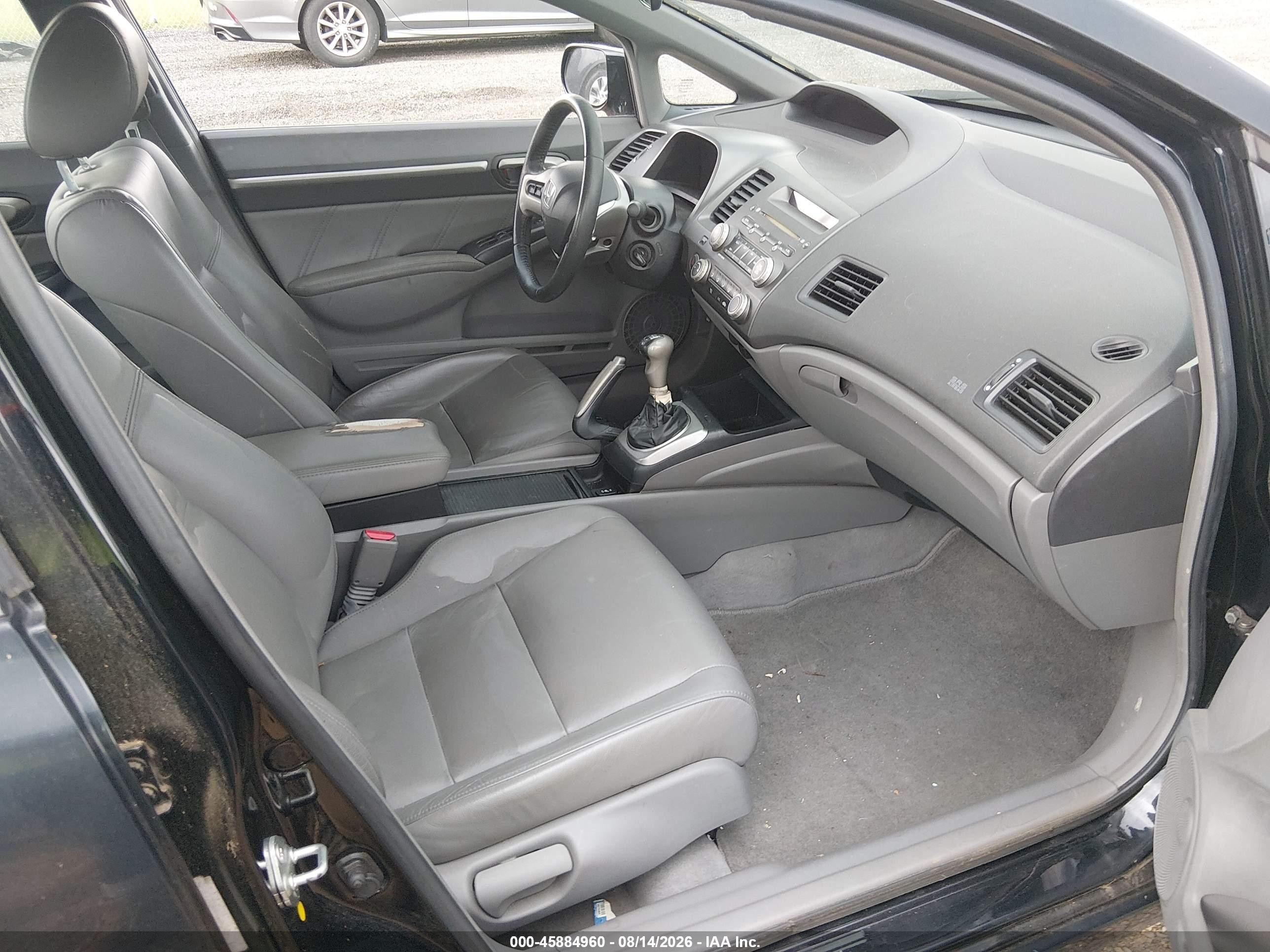 2008 Honda Civic Ex-l Черный vin: 1HGFA15918L046405