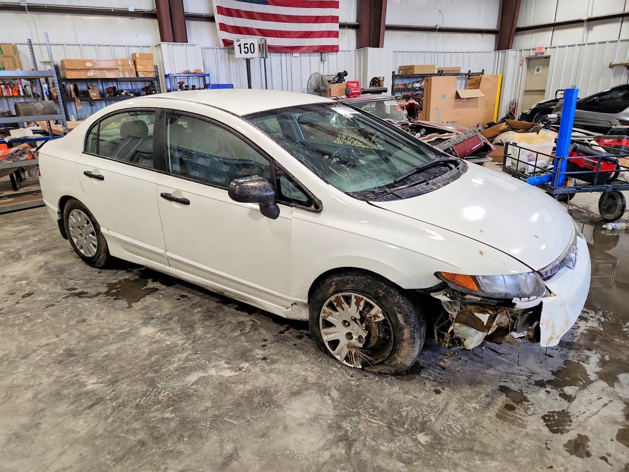 2006 Honda Civic Dx White vin: 1HGFA16226L014576