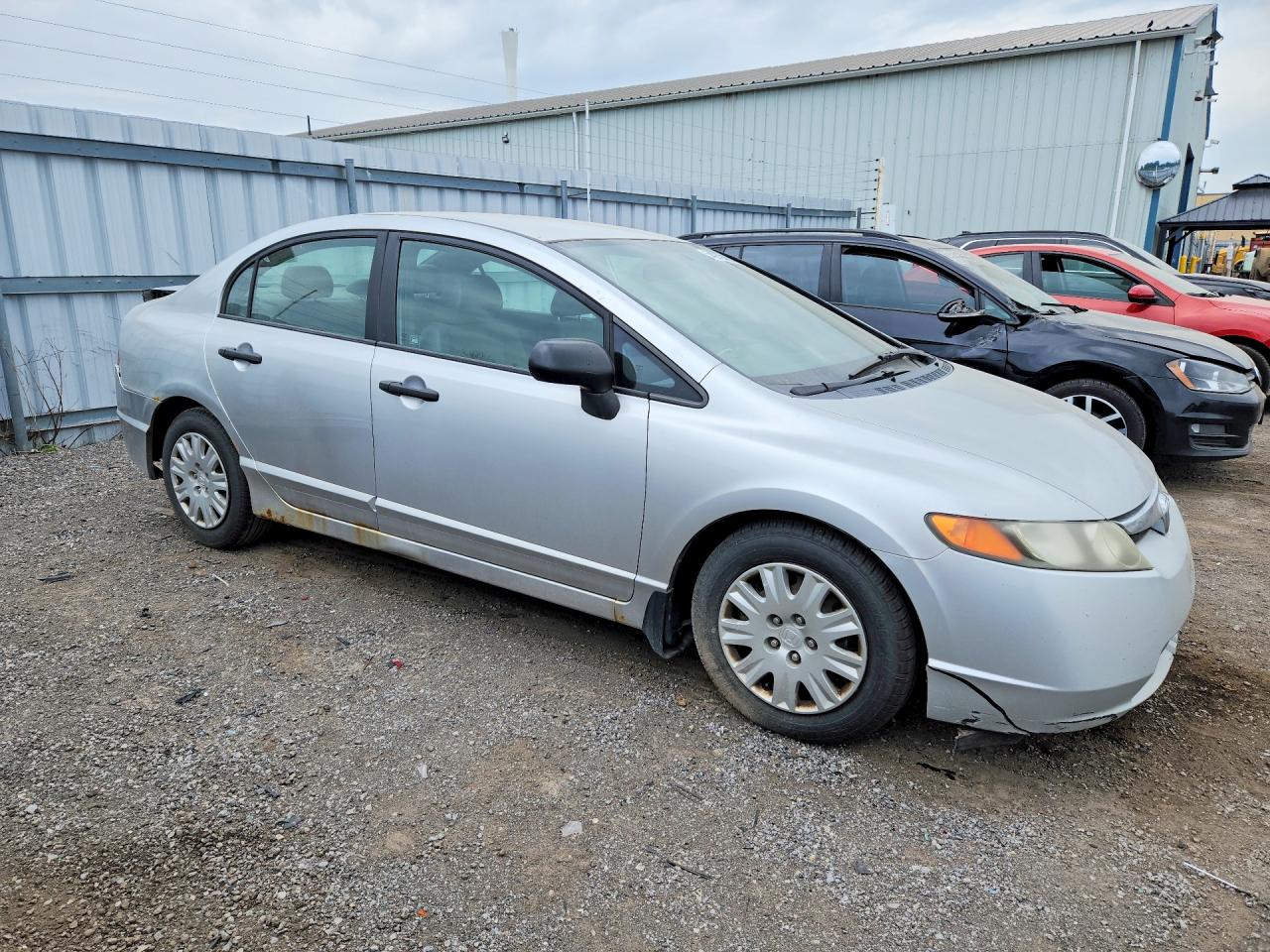2007 Honda Civic Dx Silver vin: 1HGFA16337L800137