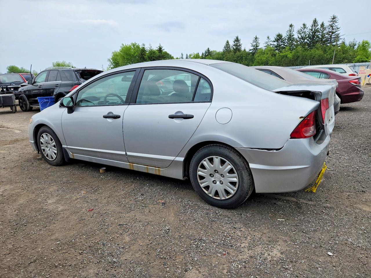 2007 Honda Civic Dx Silver vin: 1HGFA16337L800137